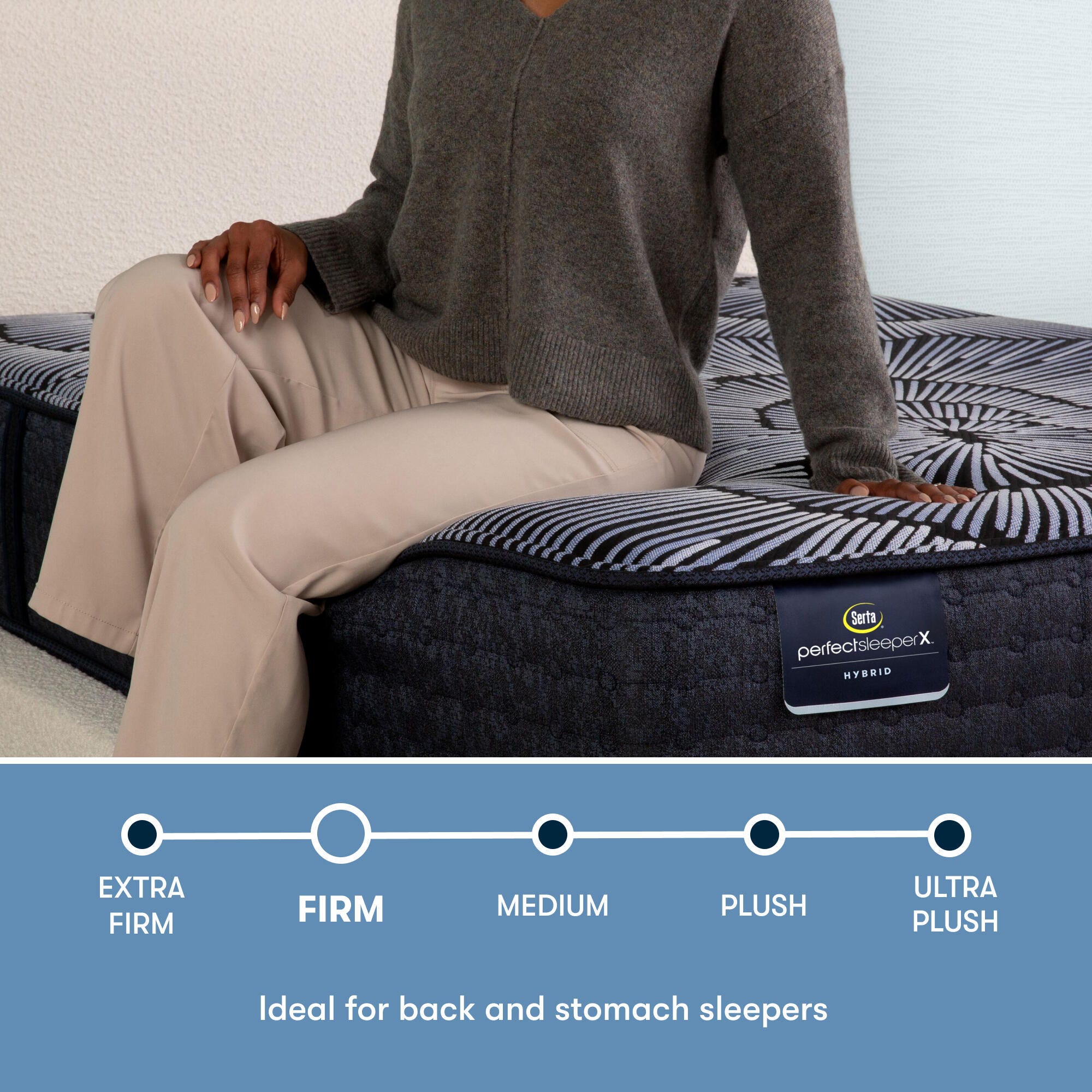 Perfect Sleeper X Aspen Firm Smooth Top 12.5 in. Queen Hybrid Mattress