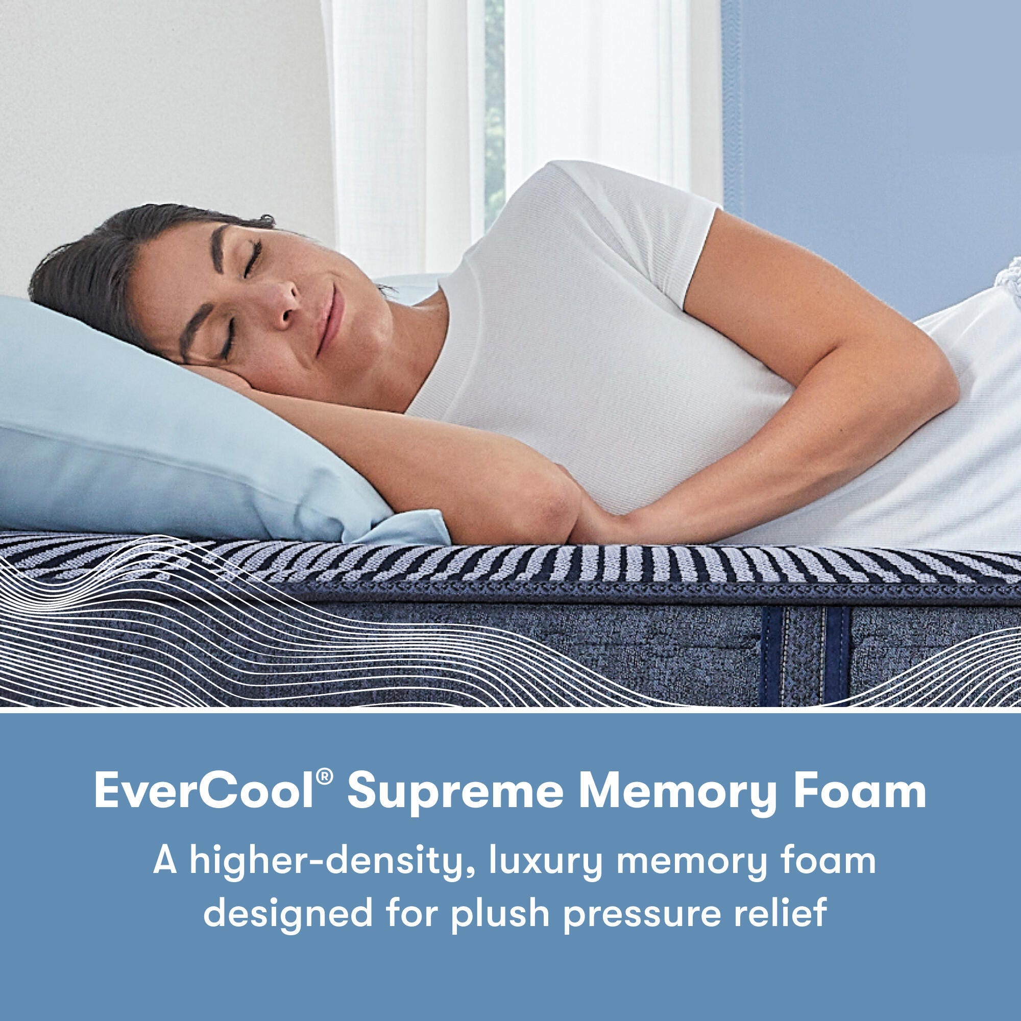 Perfect Sleeper X Kendall Plush Smooth Top 13 in. Full Hybrid Mattress, White, large