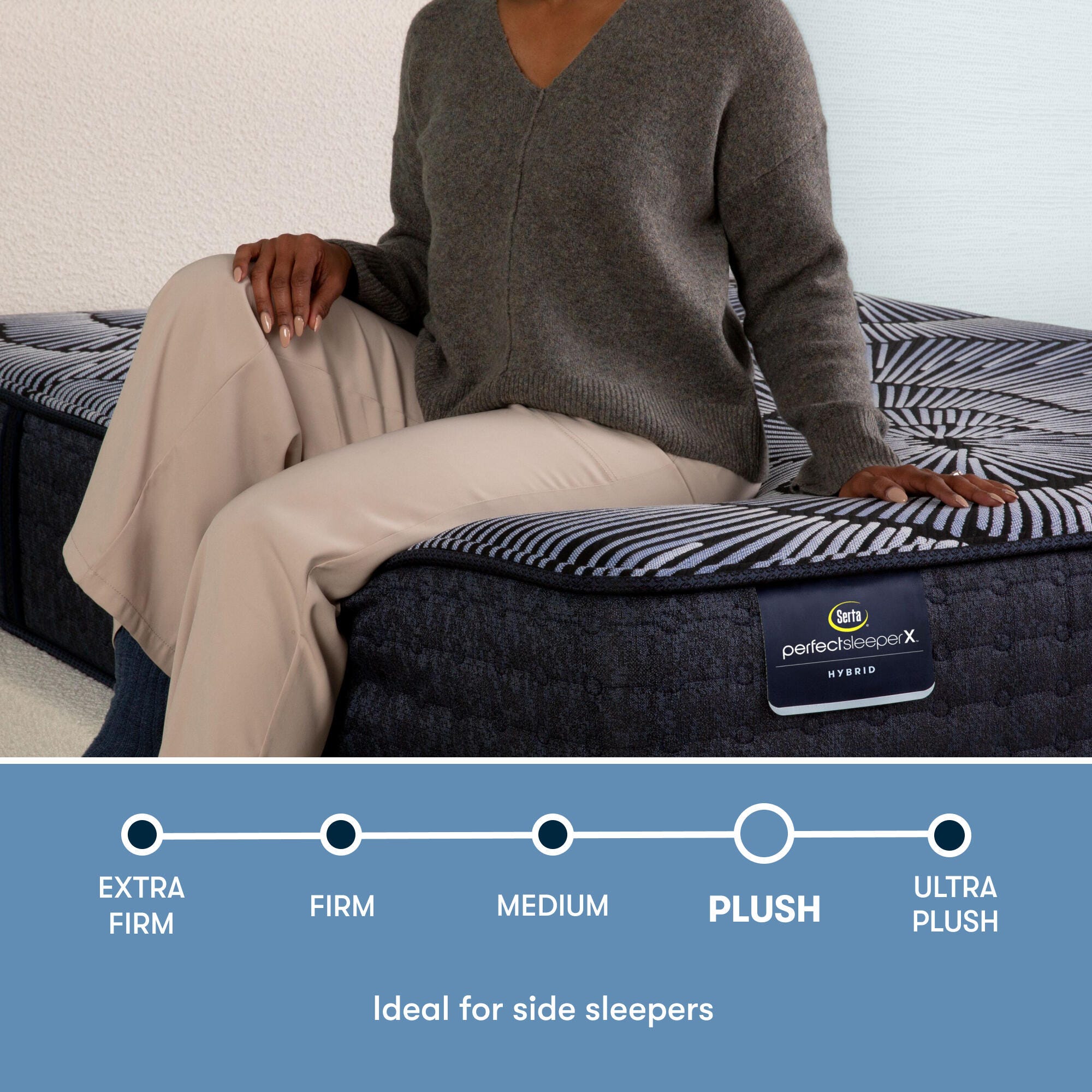 Perfect Sleeper X Kendall Plush Smooth Top 13 in. Queen Hybrid Mattress