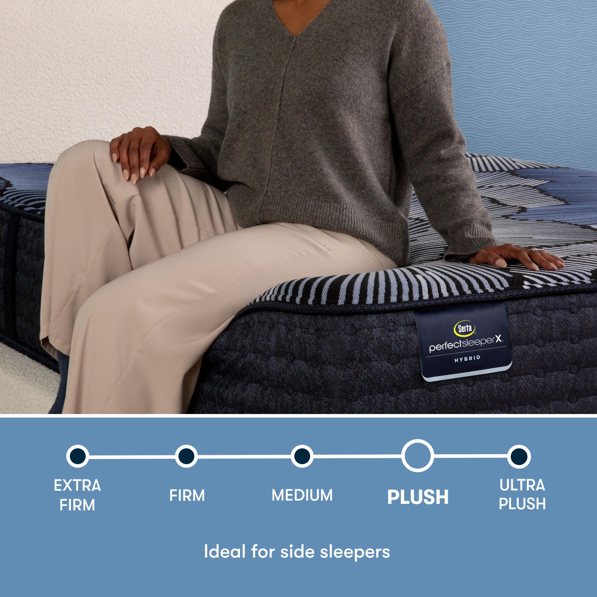 Perfect Sleeper X Prescott Plush Smooth Top 14 in. Queen Hybrid Mattress