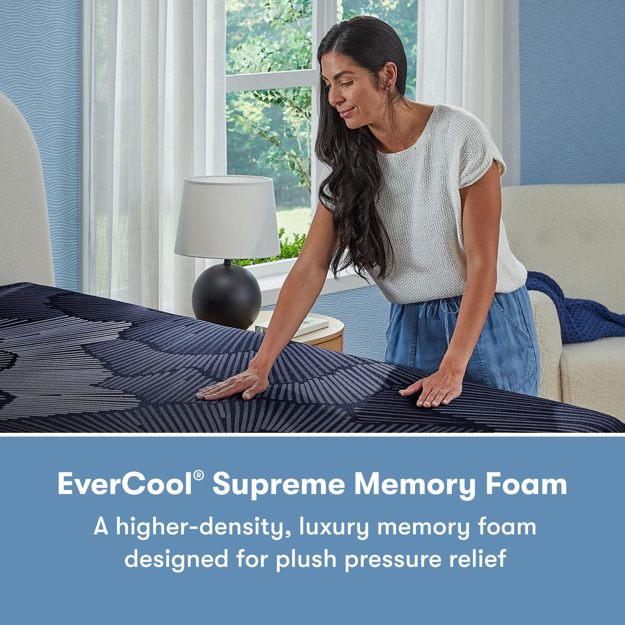 Perfect Sleeper X Prescott Plush Smooth Top 14 in. King Hybrid Mattress, White, large