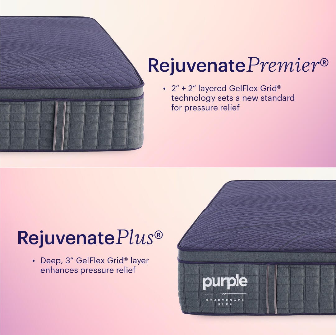 RejuvenatePlus® Plus King Hybrid Mattress, Purple, large