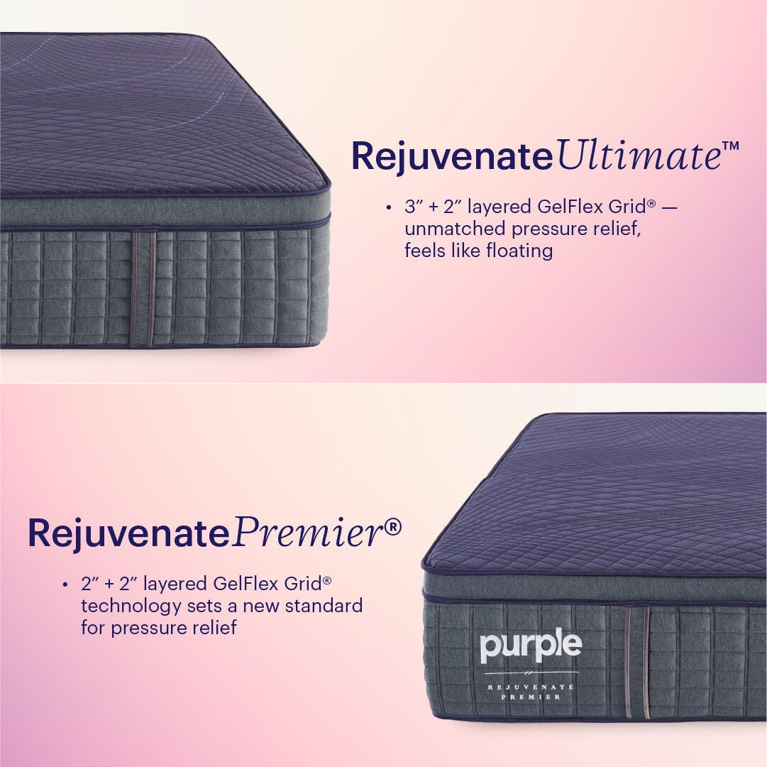 RejuvenatePremier® Premier Queen Hybrid Mattress, Purple, large