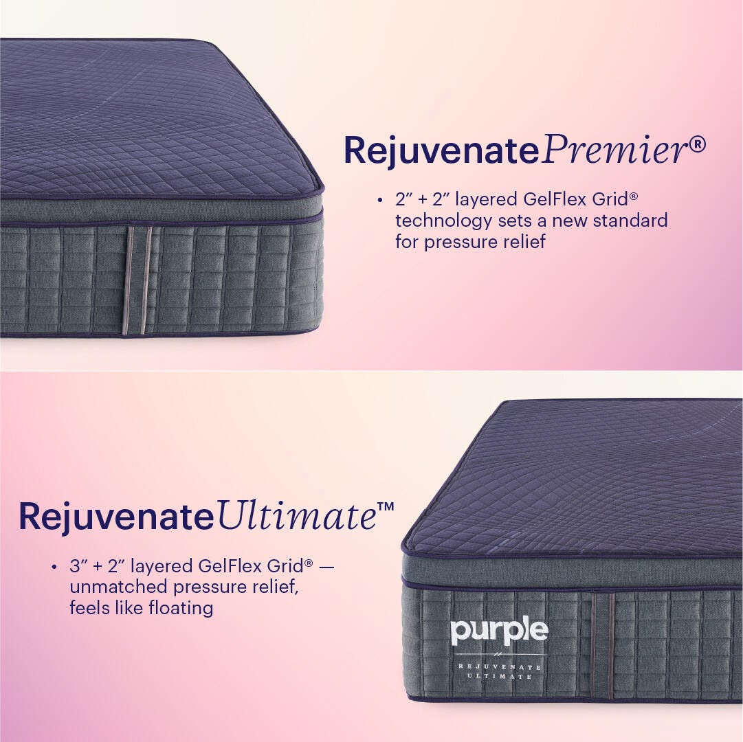 RejuvenateUltimate™  Ultimate Queen Hybrid Mattress, Purple, large