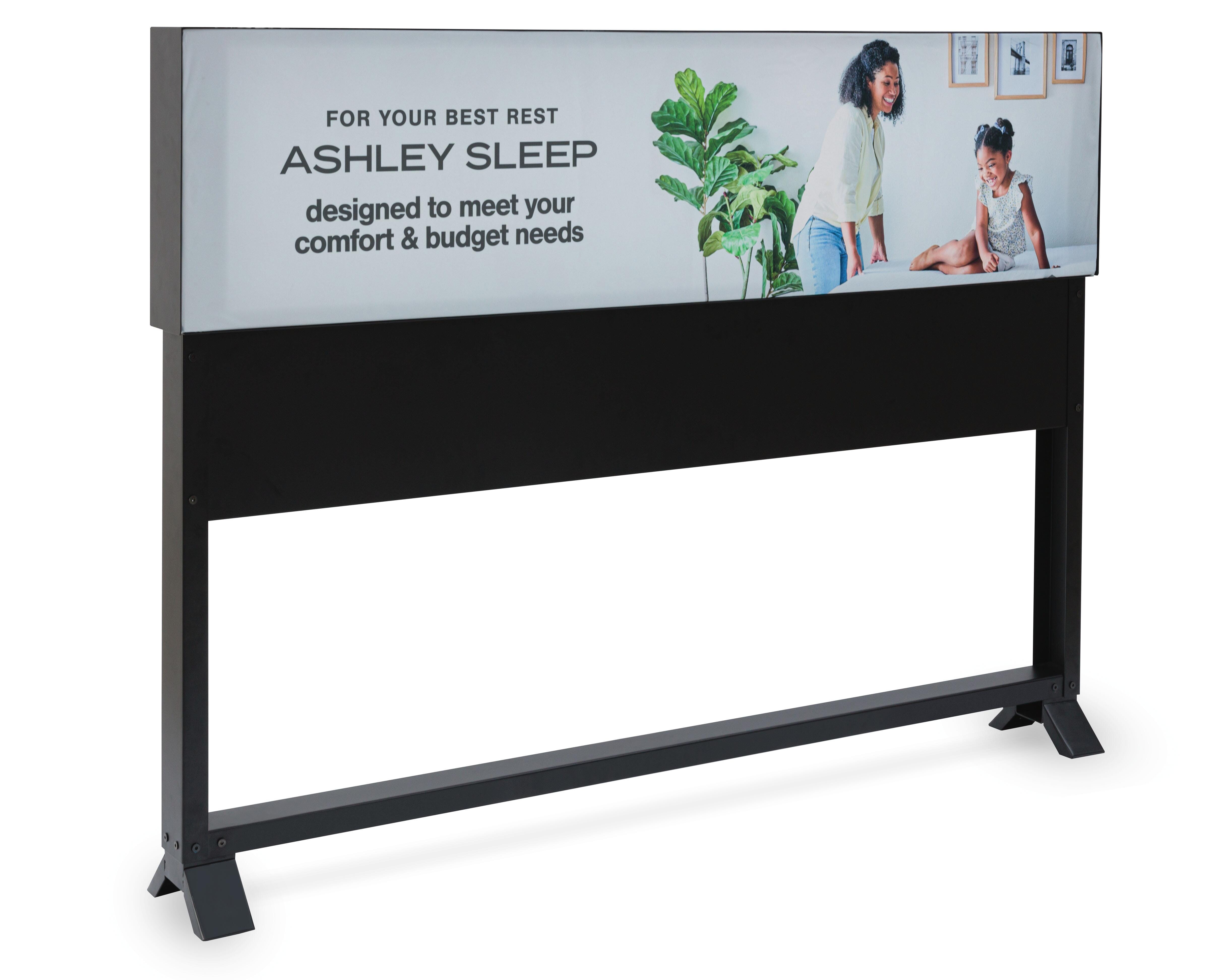 Expositor de cama queen de metal para tienda - image 2