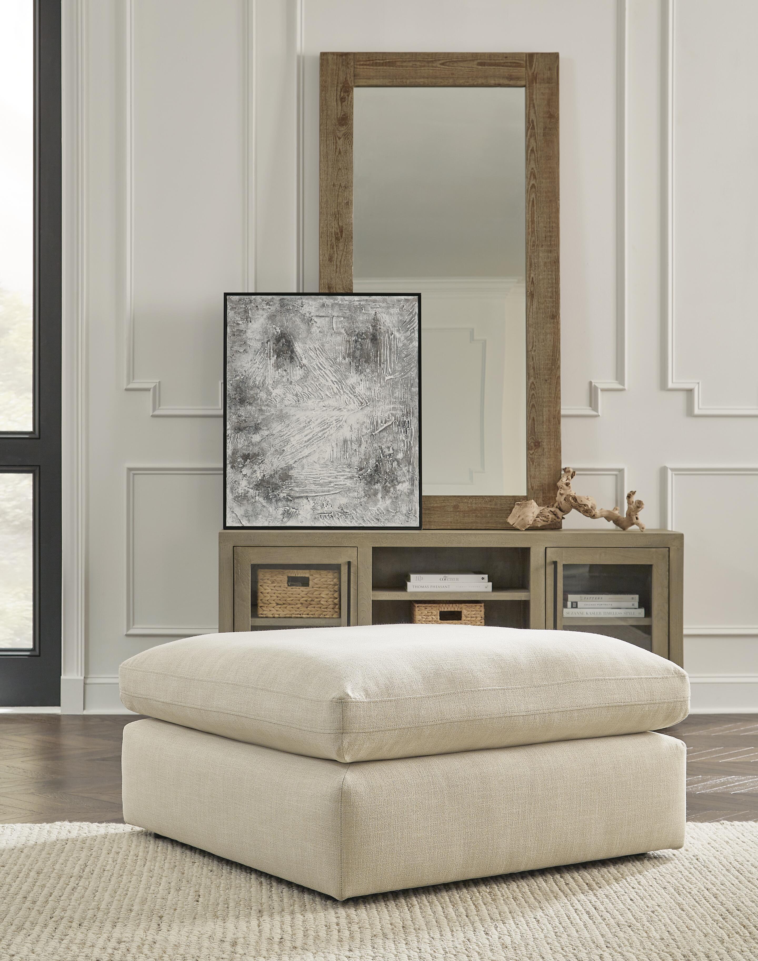 Elyza Oversized Accent Ottoman - image 1