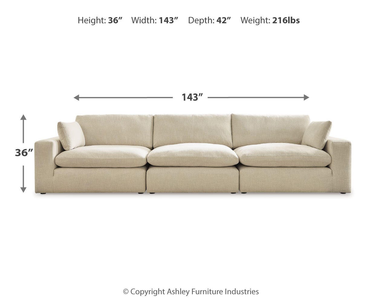 Elyza 3-Piece Sectional Sofa - image 3