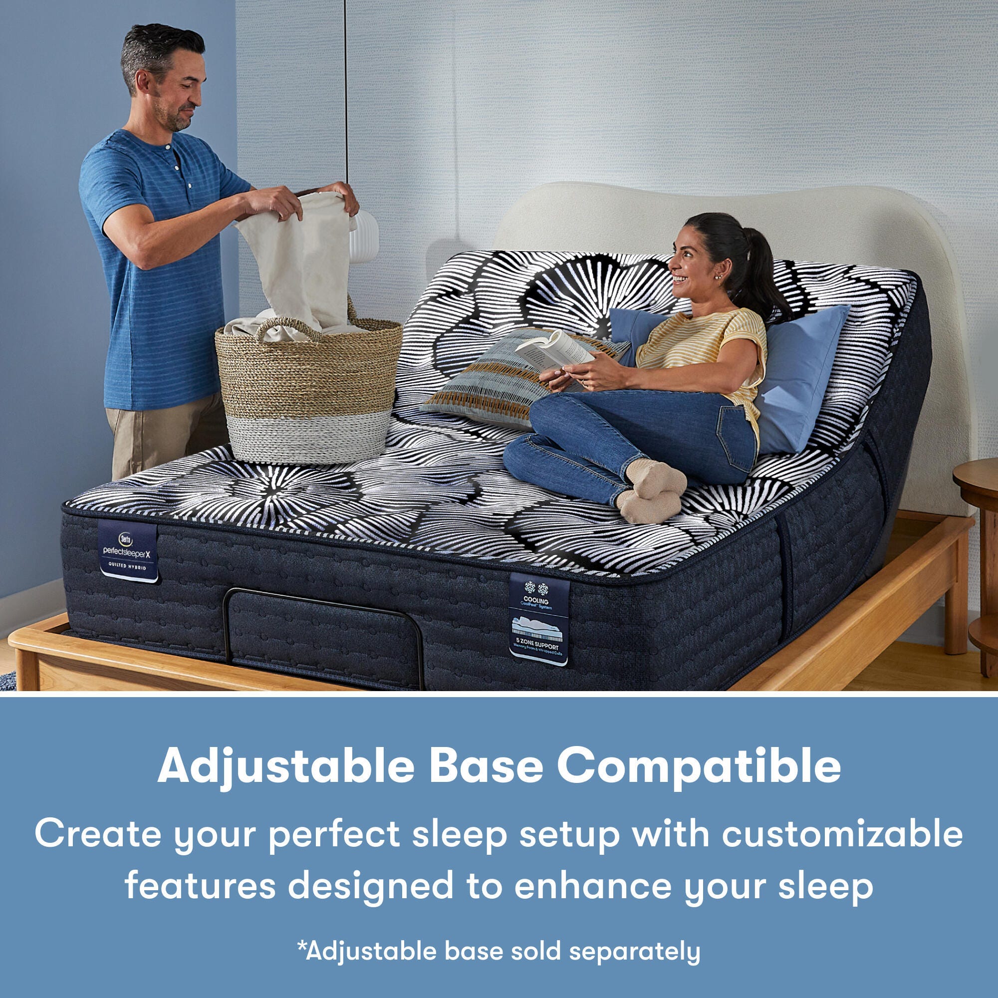 Perfect Sleeper X Knox Firm 13.5 in. Queen Hybrid Mattress | Ashley