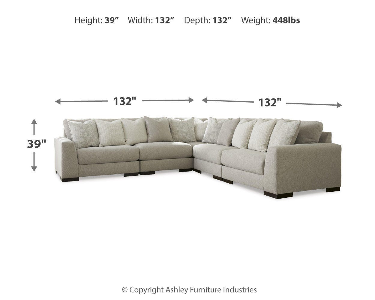 Lyndeboro 5-Piece Sectional - image 3