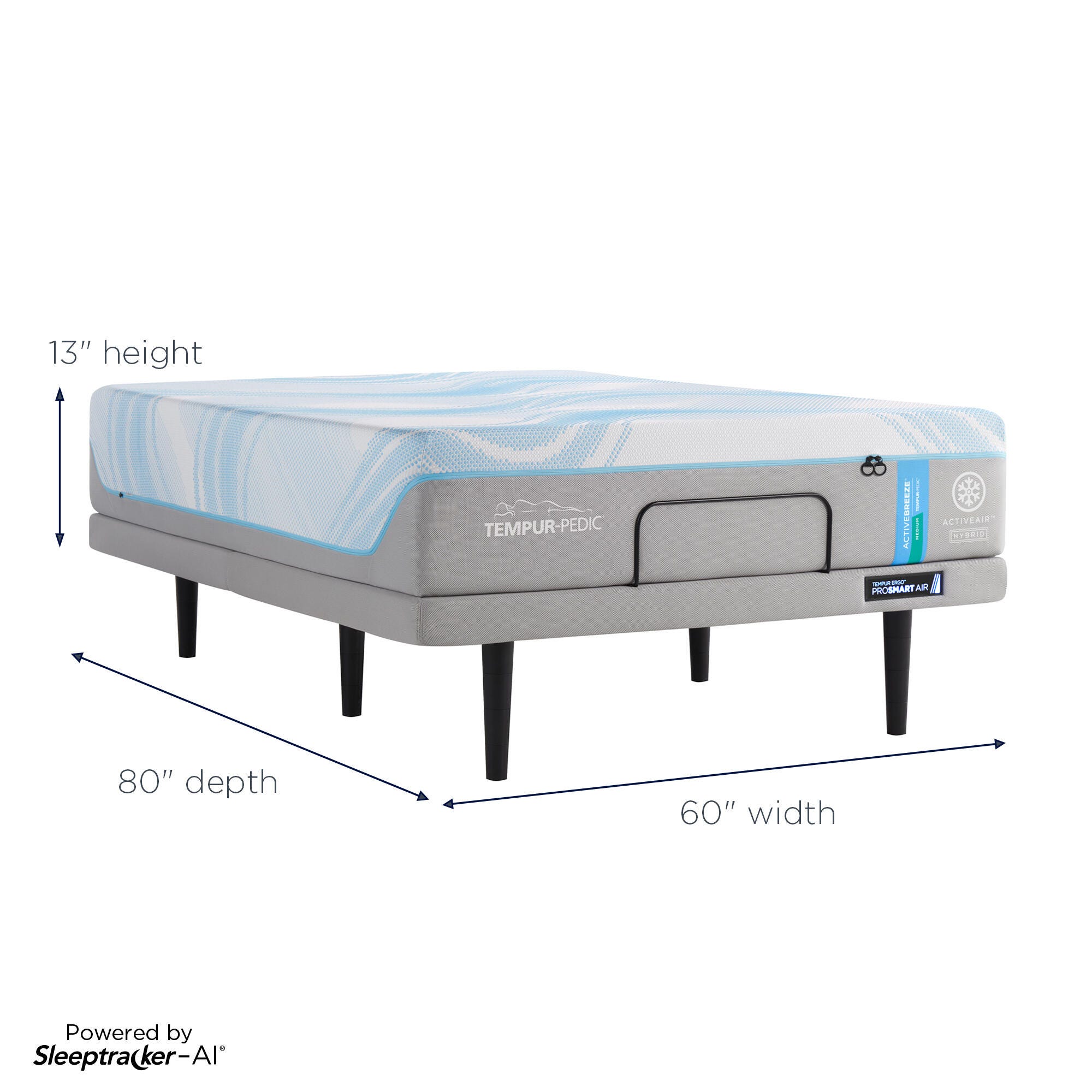 Mattress with Foundation, White, large