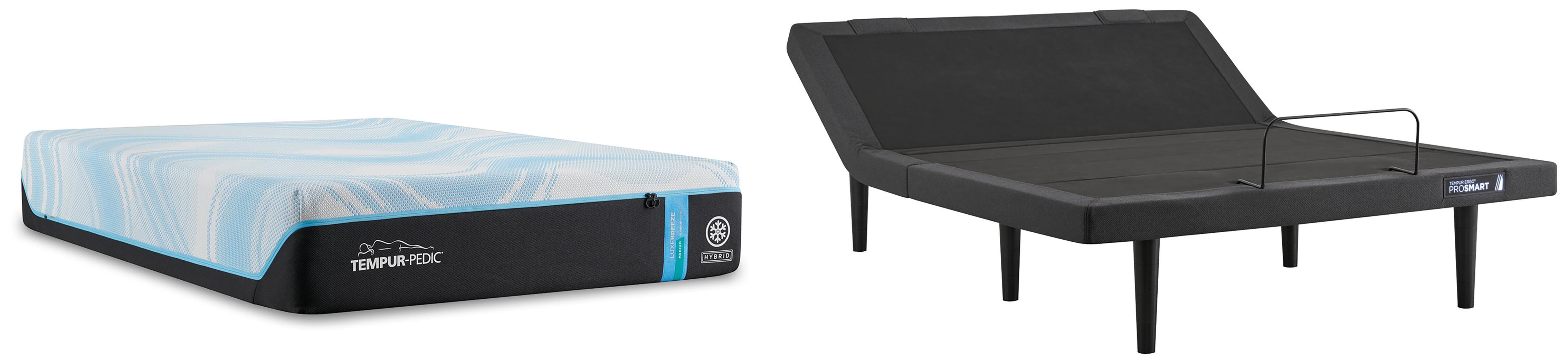 TEMPUR Mattress with Adjustable Base, White, large
