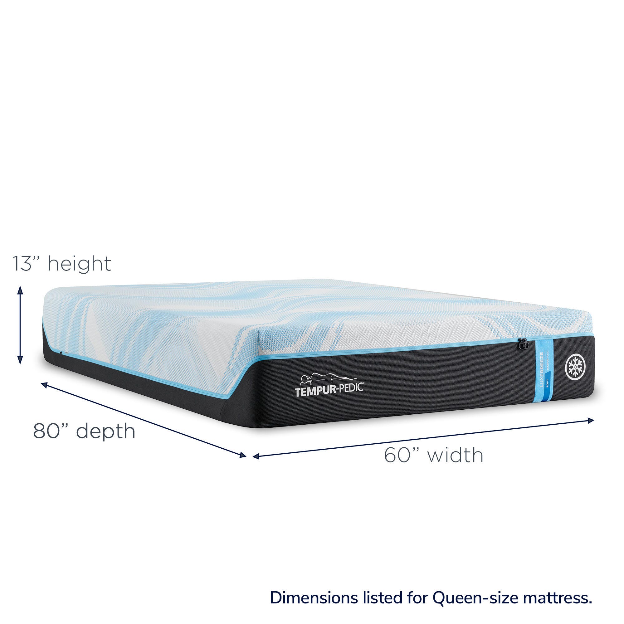 Tempur-ProAdapt™ Luxebreeze 2.0 Soft Split California King Mattress, White, large