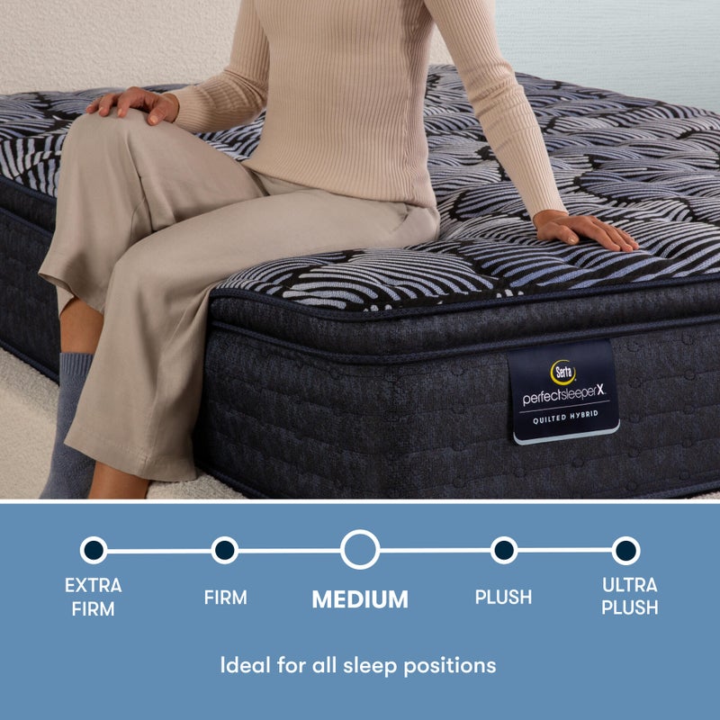 Perfect Sleeper X Lexton Medium Pillow Top 14.25 in. Queen Hybrid Mattress