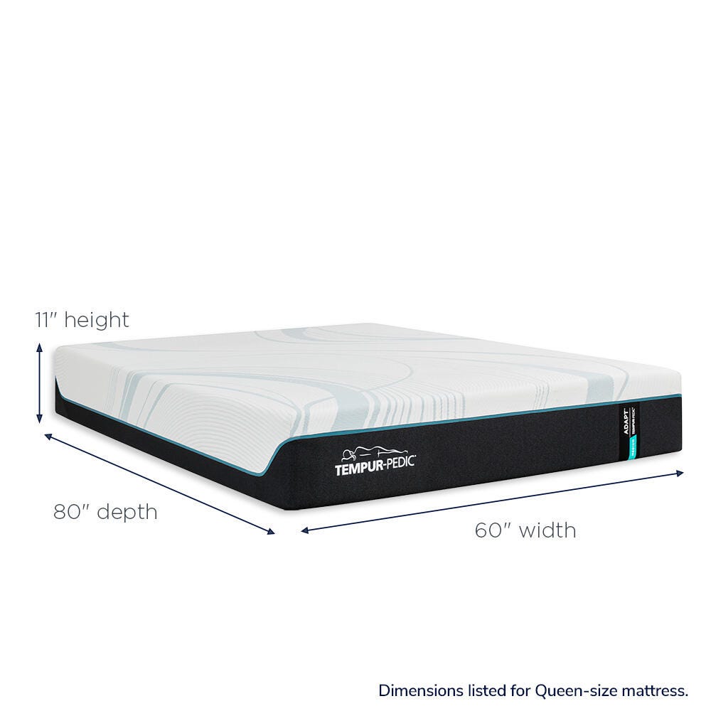 TEMPUR-Adapt® Medium King Mattress, White, large