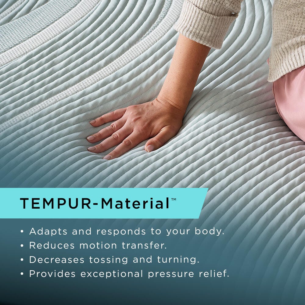 TEMPUR-ProAdapt® Soft Twin Long Mattress, White, large