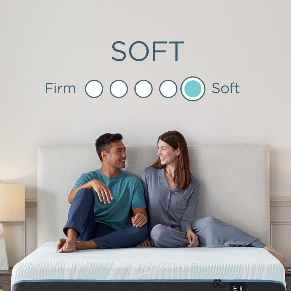 TEMPUR-ProAdapt® Soft Split California King Mattress, White, large