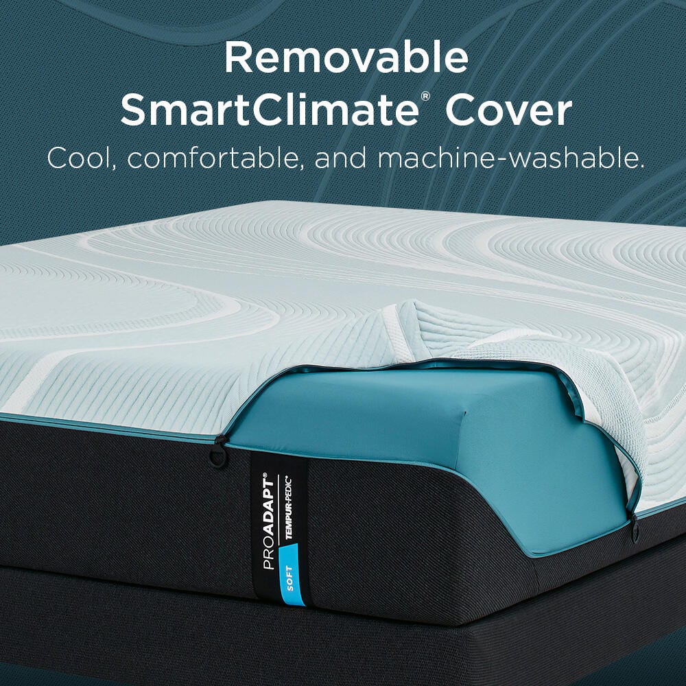 TEMPUR-ProAdapt® Soft Queen Mattress, White, large