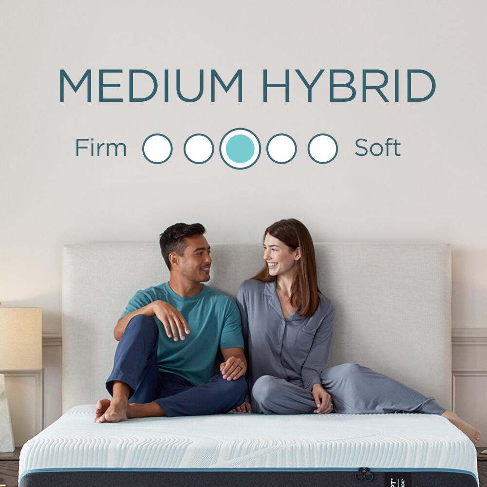 TEMPUR-ProAdapt® Medium Hybrid Queen Mattress, White, large