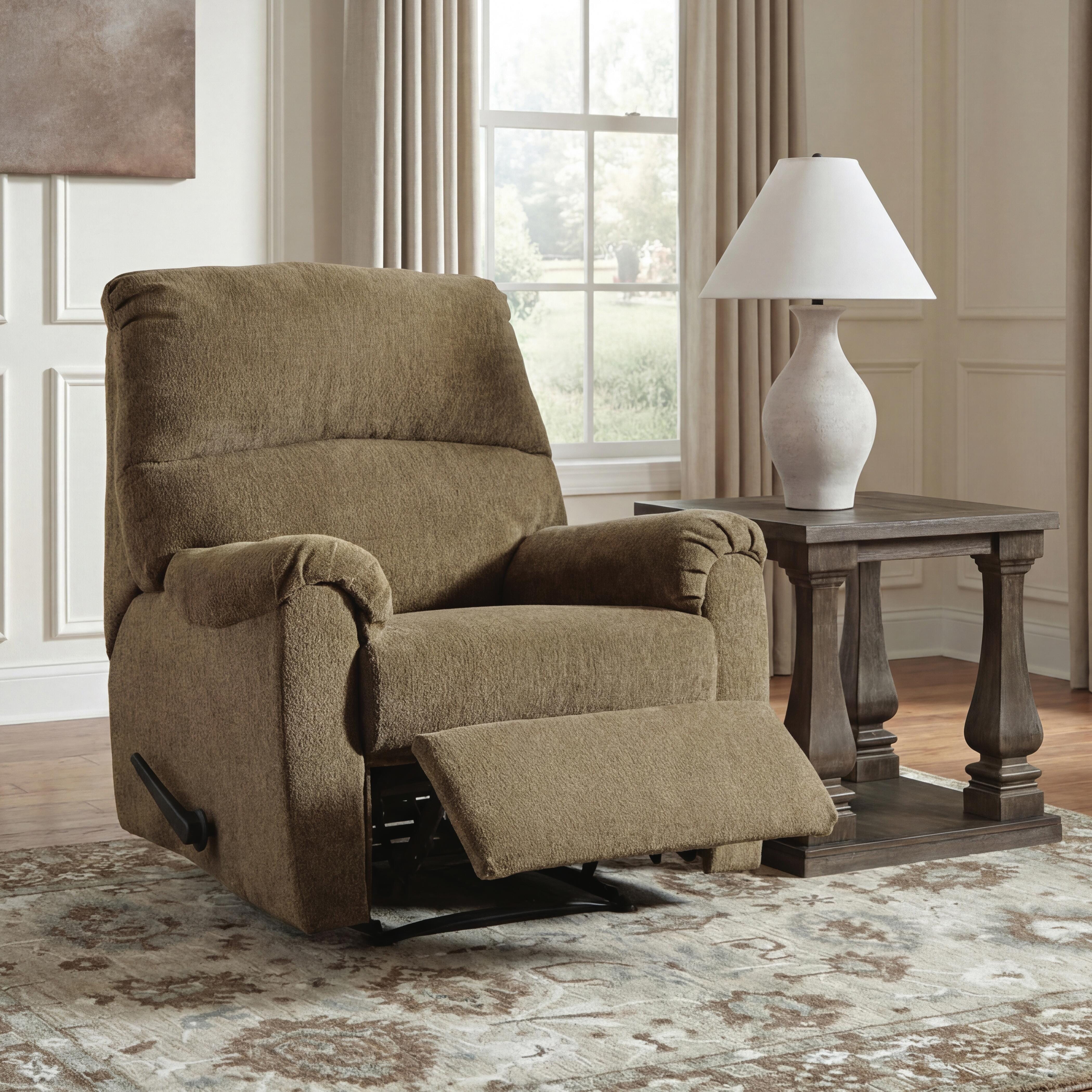 Nerviano Recliner, Mocha, large