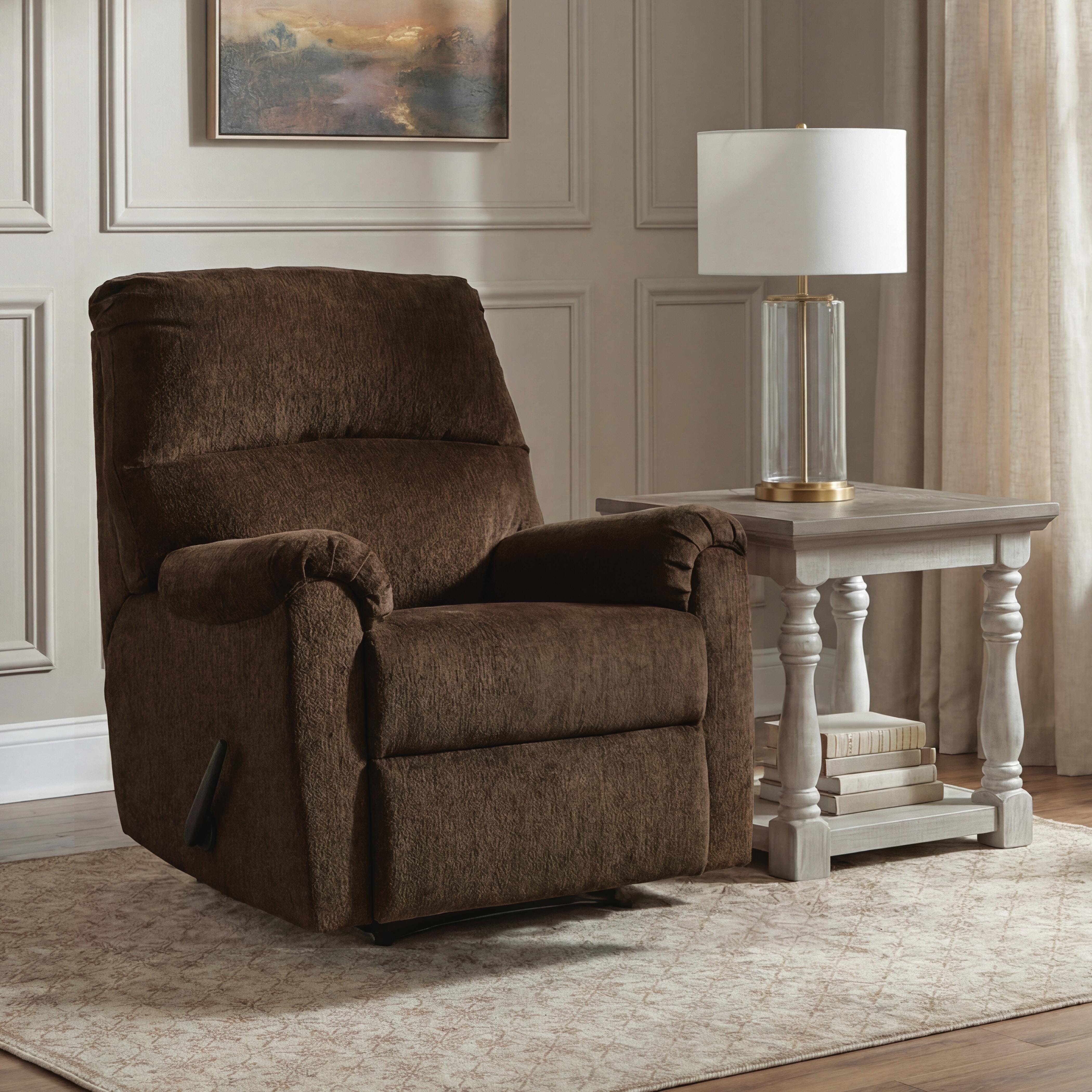 Nerviano Recliner, Chocolate, large