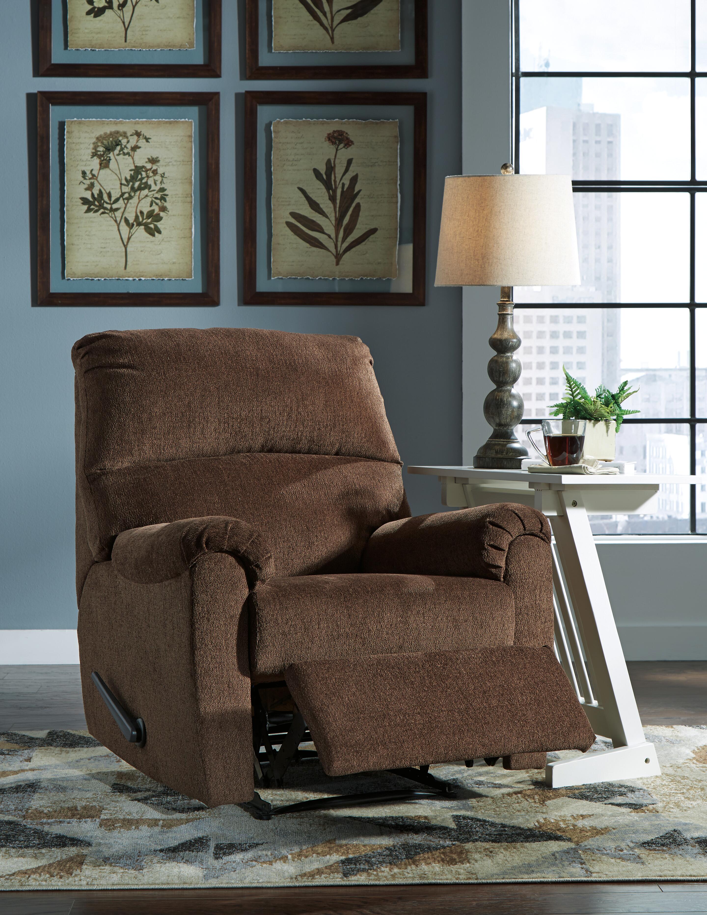 Nerviano Recliner, Chocolate, large