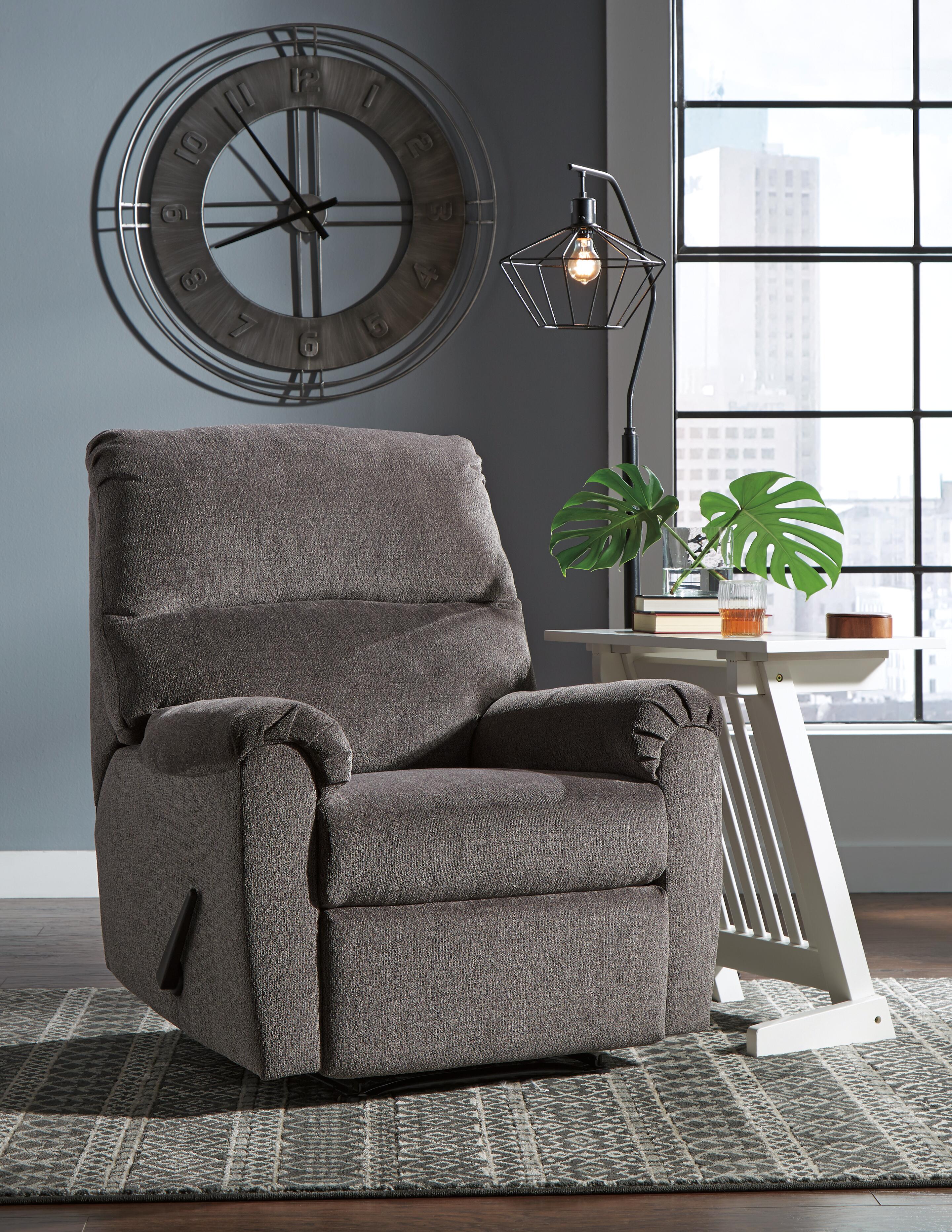 Nerviano Recliner, Gray, large