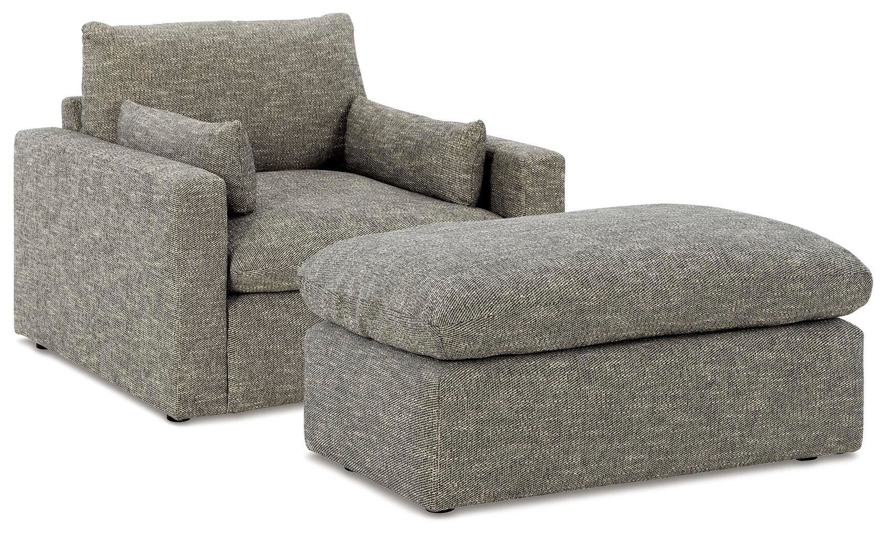 Sillón y otomana dramáticos de gran tamaño - image 2