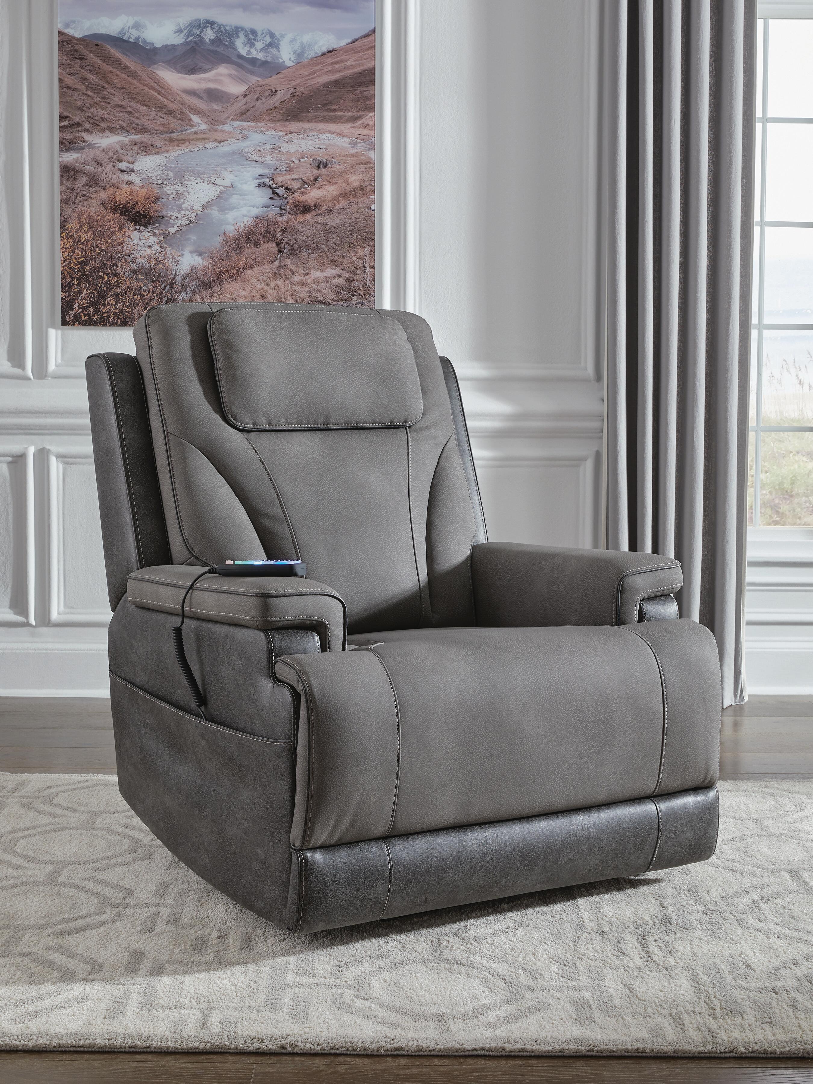 4Z-Serenity Zone Power Lift Recliner, Slate, rollover