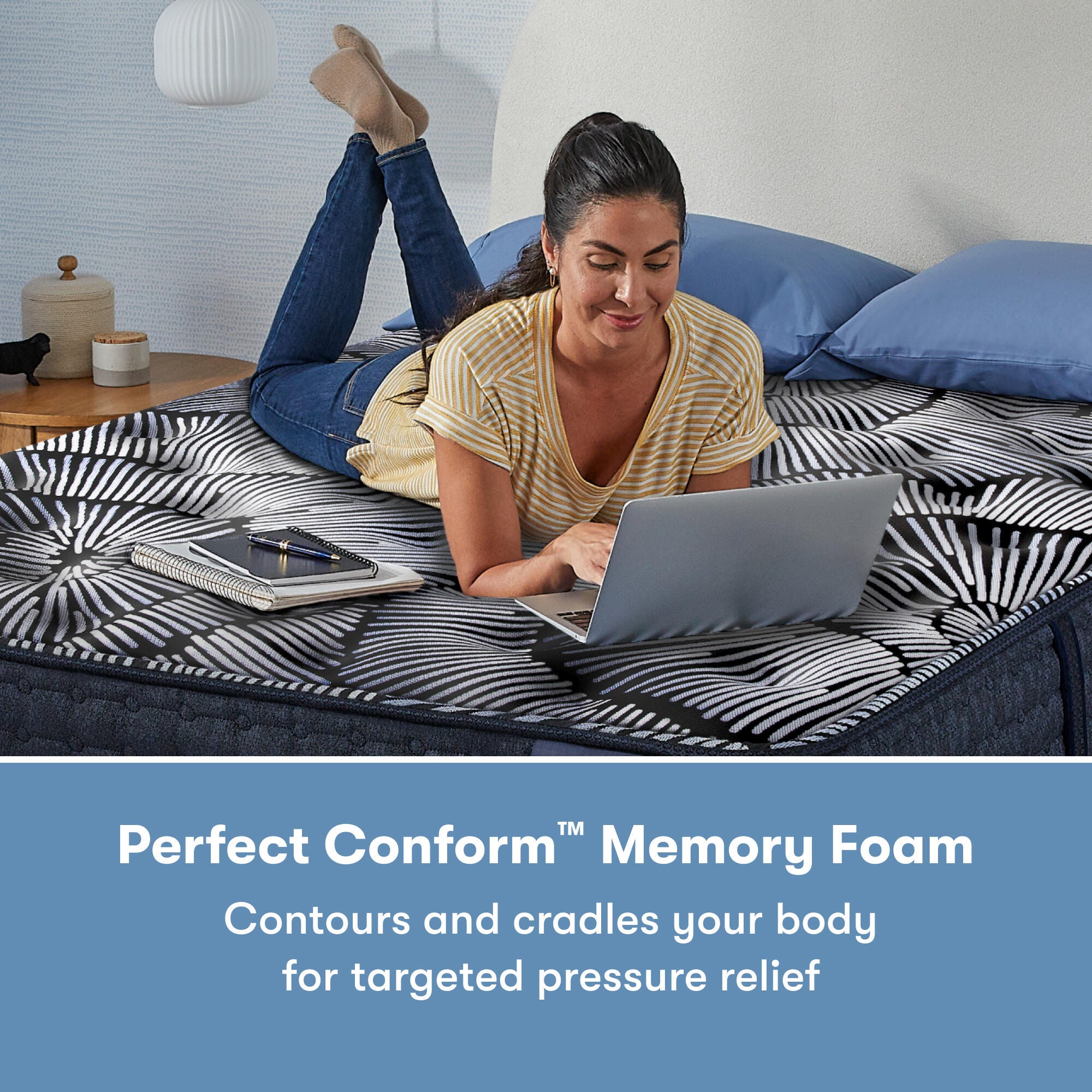 Perfect Sleeper X Max Medium 14.25 in. King Hybrid Mattress, White, large