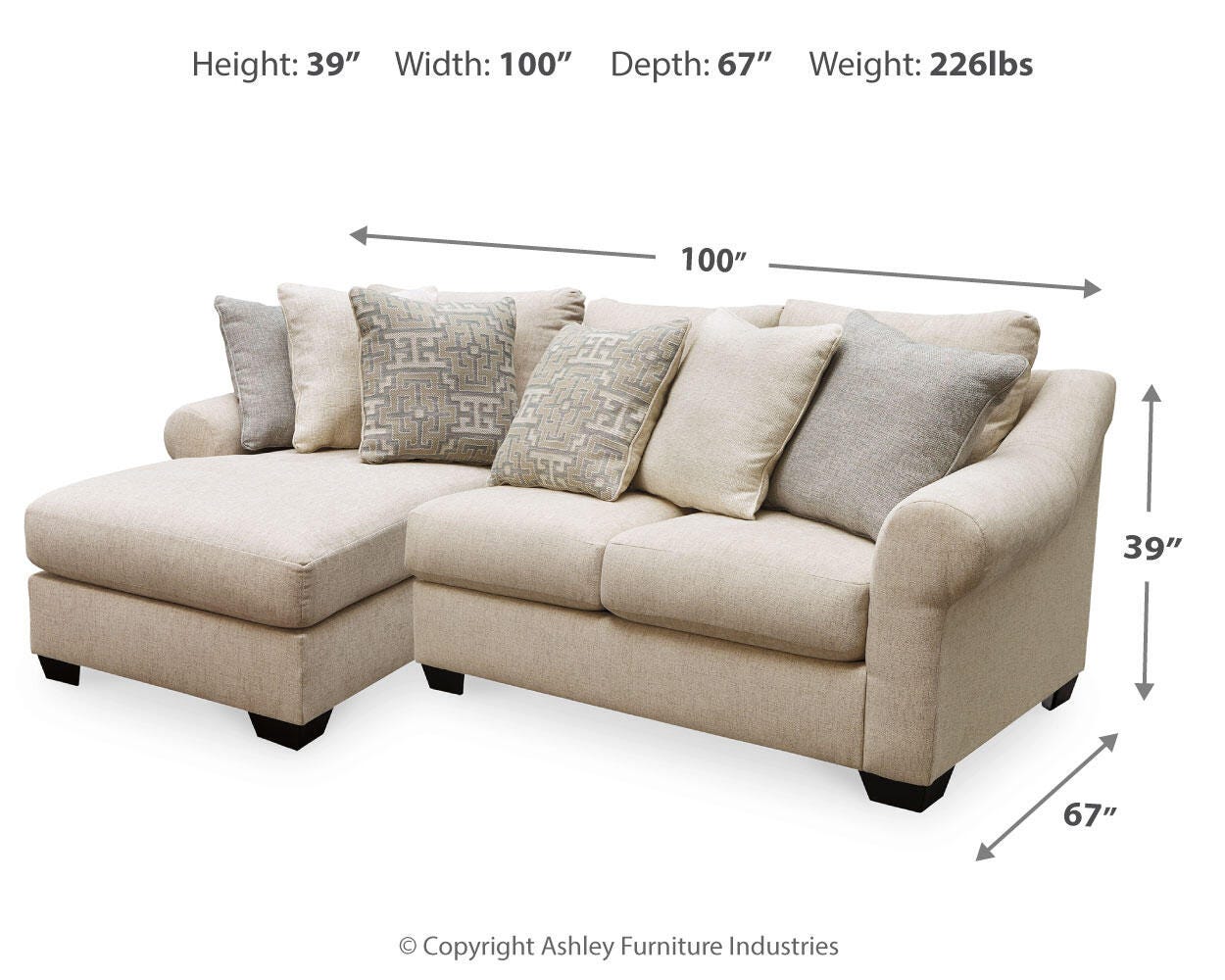 Sofá seccional de 2 piezas Carnaby con chaise longue - image 3
