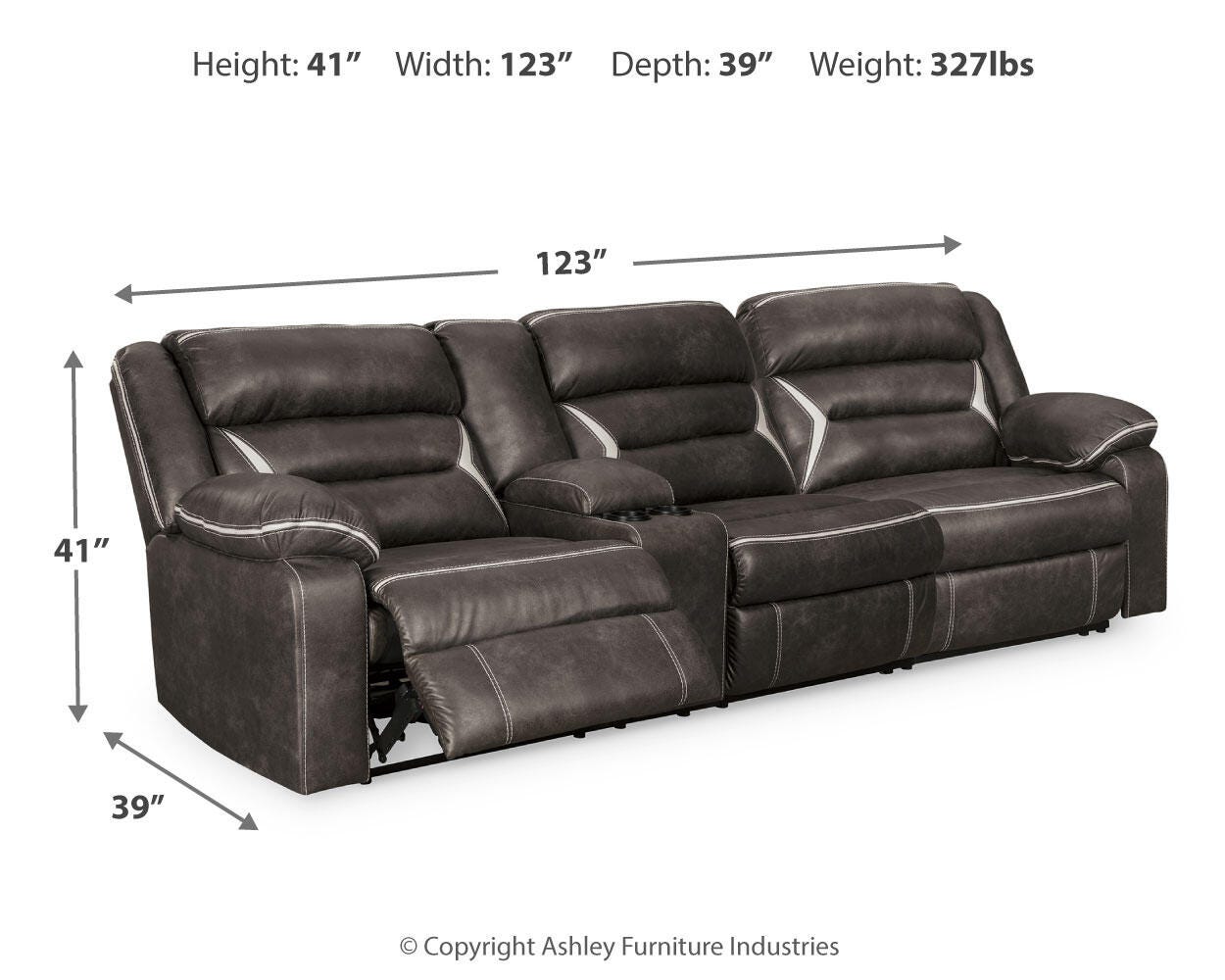 Kincord 2-Piece Power Reclining Sectional Sofa - image 2