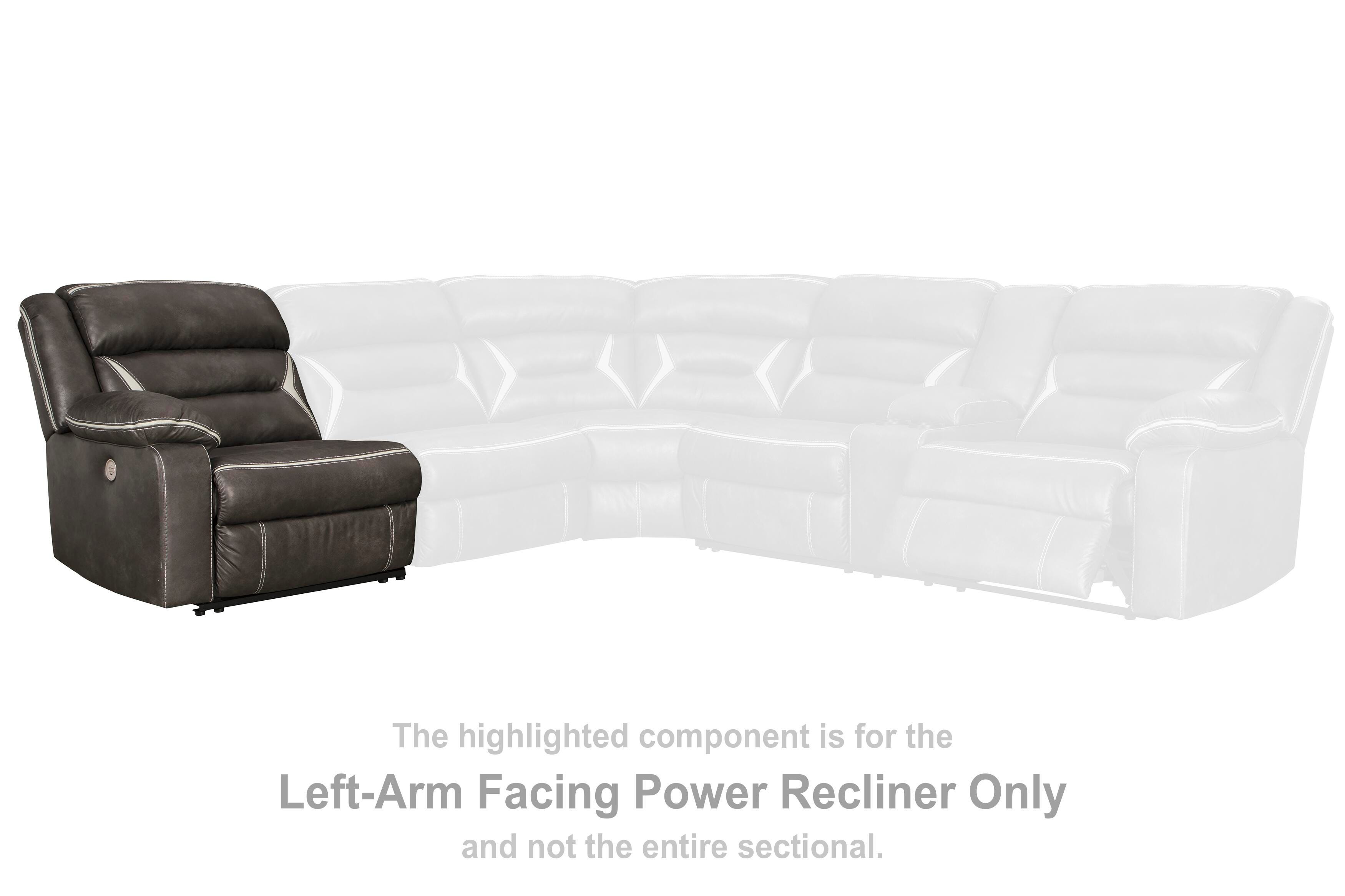Sillón reclinable eléctrico Kincord con brazo izquierdo - image 2
