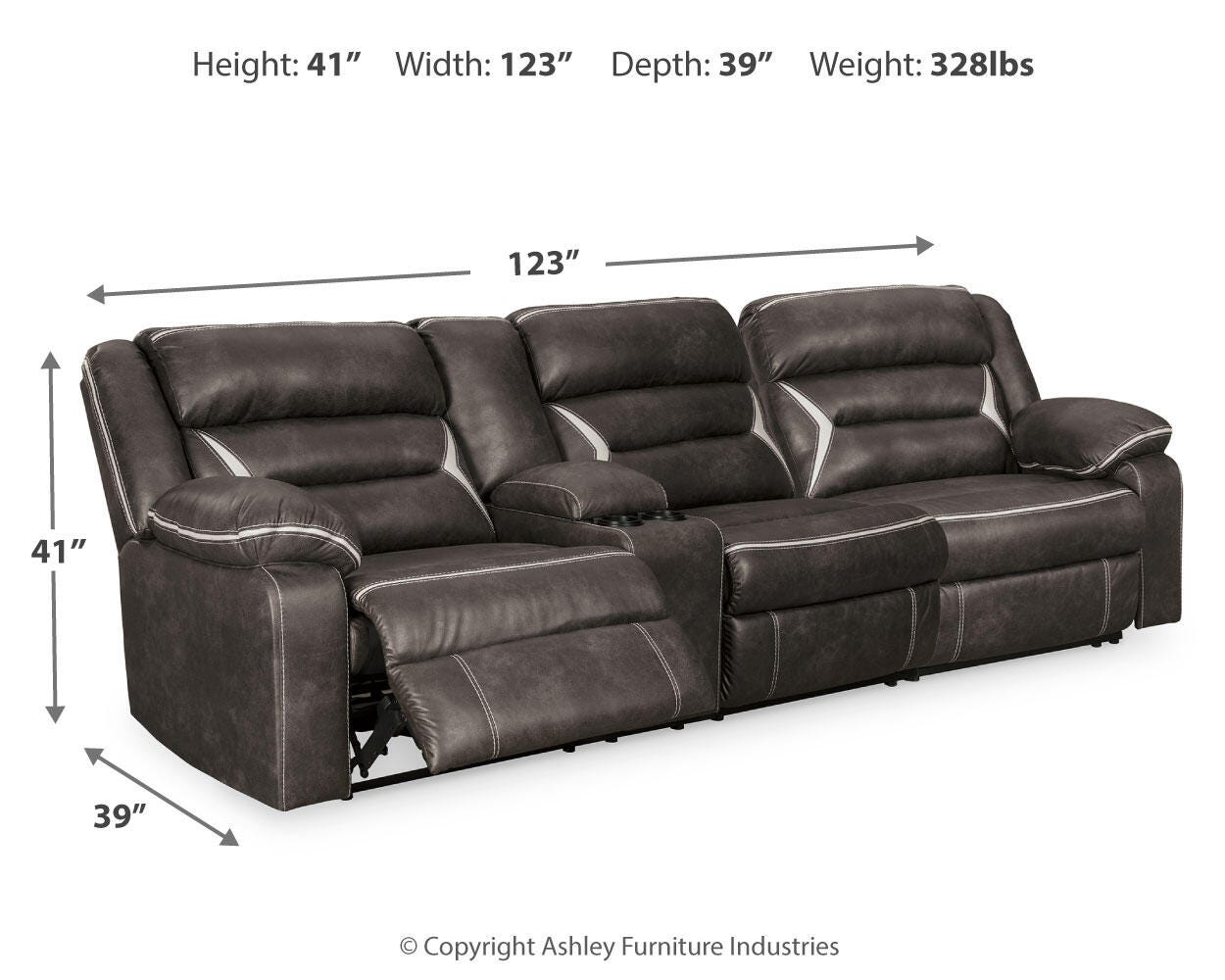 Kincord 2-Piece Power Reclining Sectional Sofa - image 2