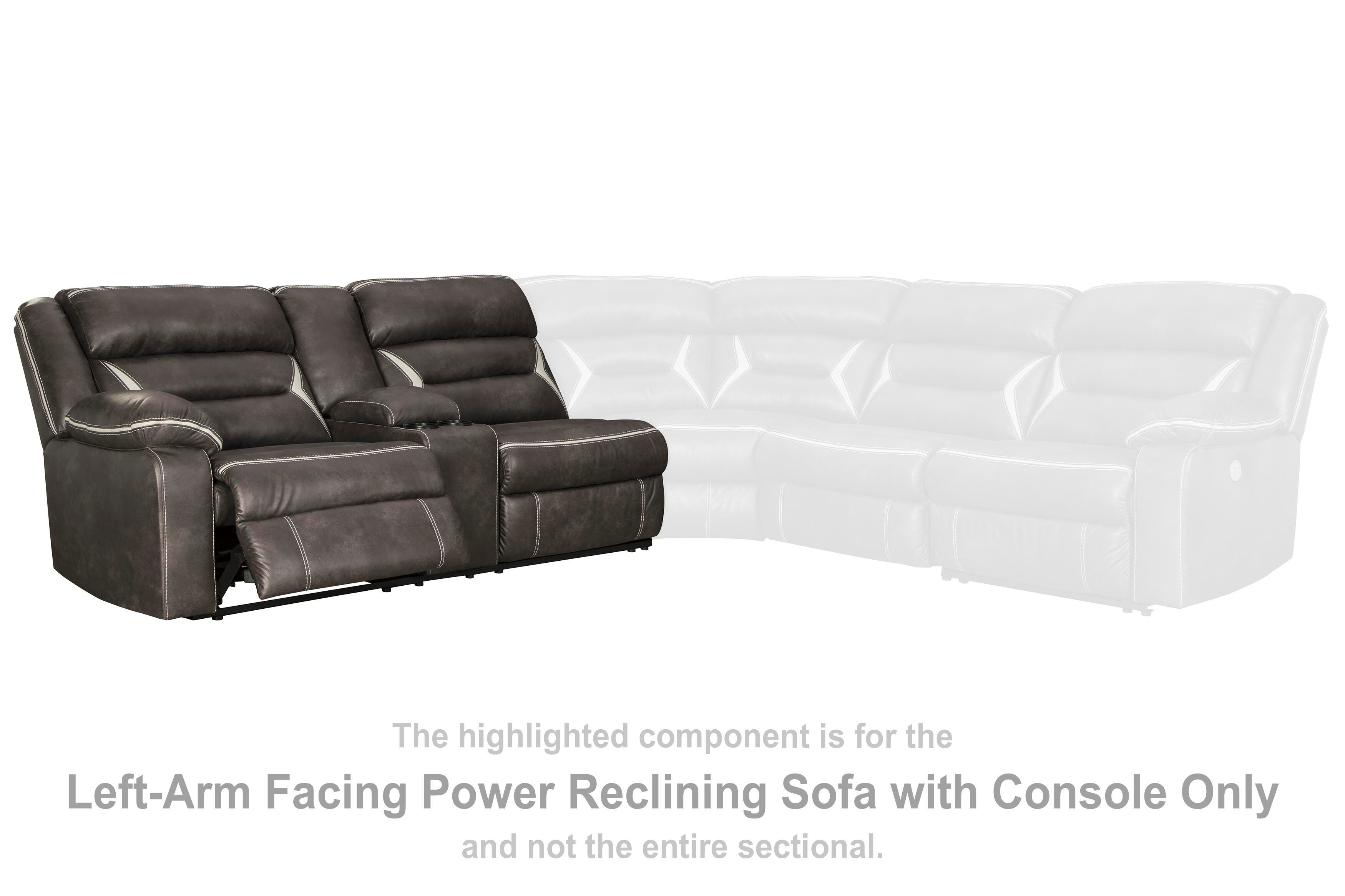 Kincord Left-Arm Facing Power Reclining Sofa with Console - image 2