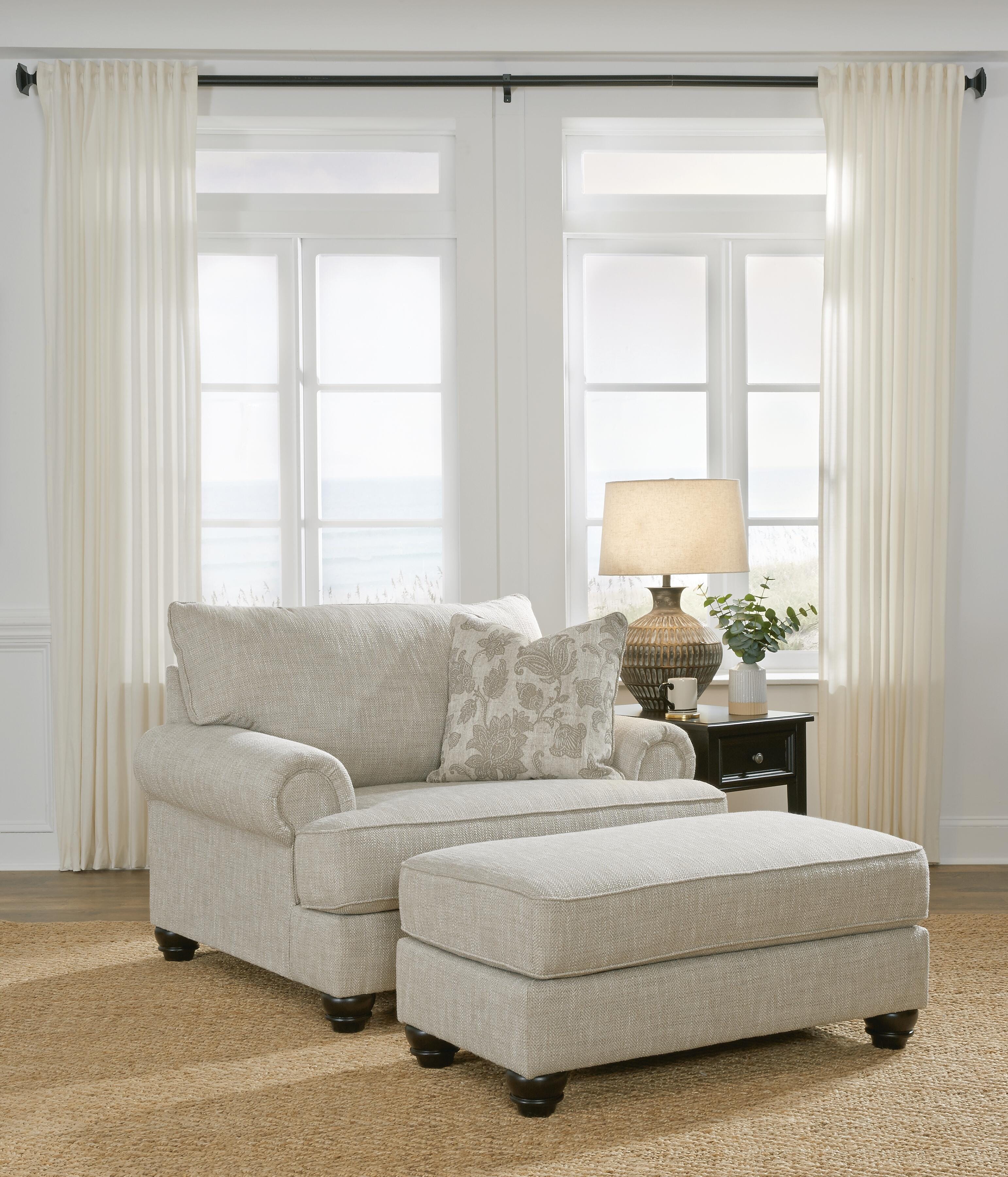 Asanti Oversized Chair and Ottoman - image 1