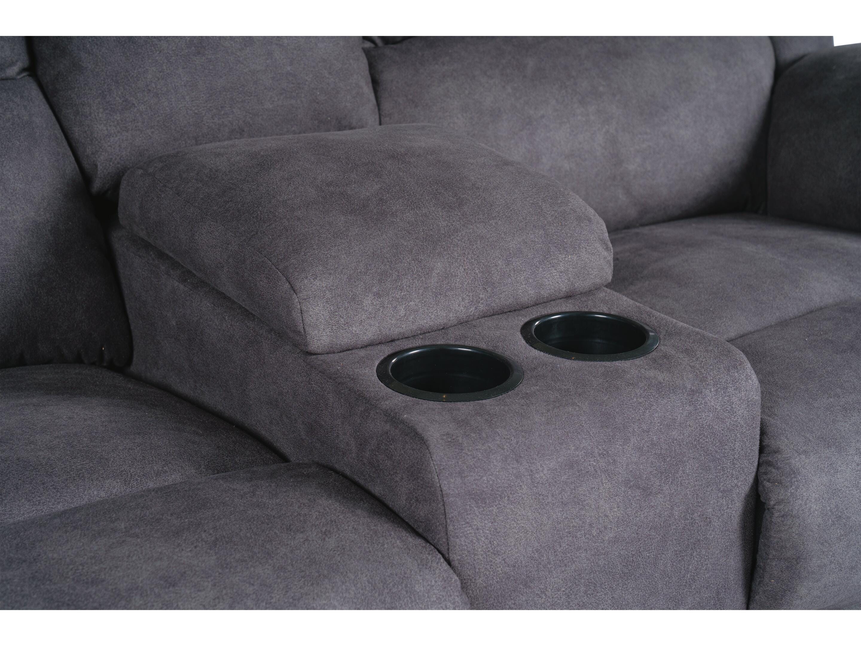 Bonnacraft Reclining Loveseat with Console - image 7