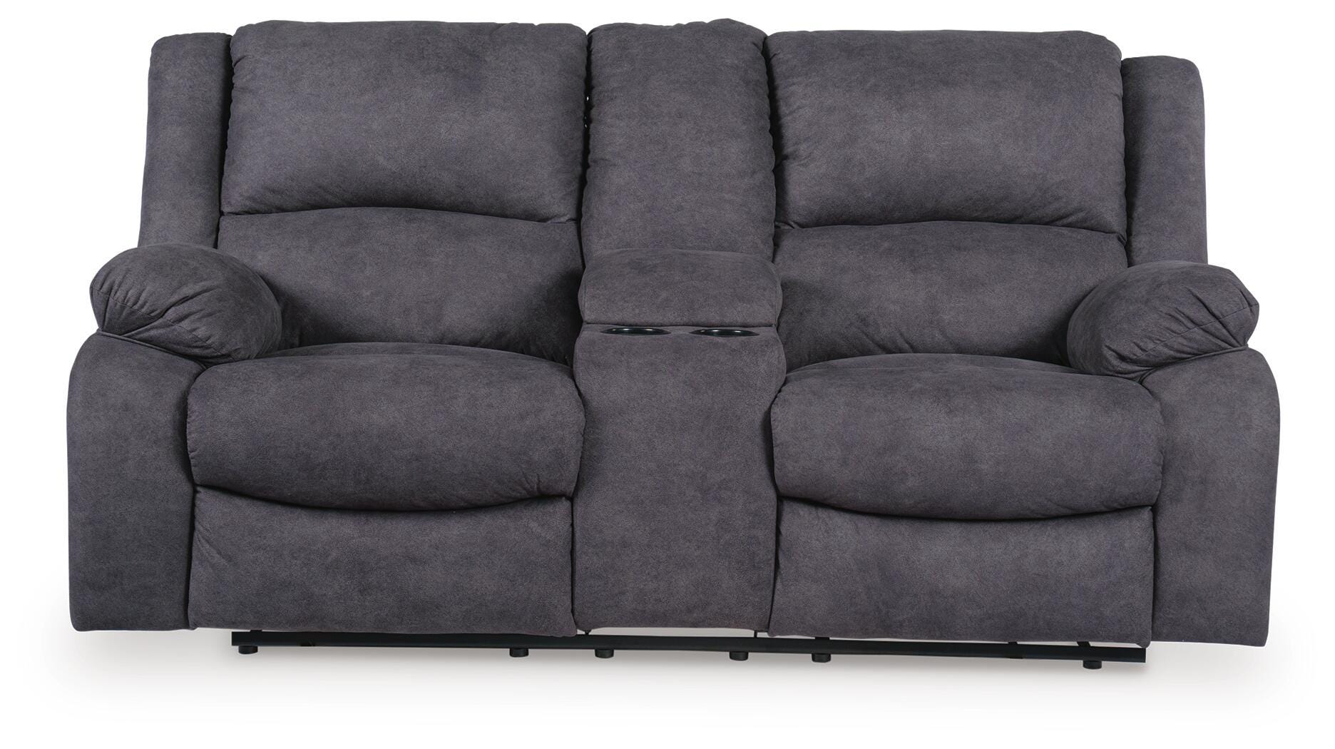 Bonnacraft Reclining Loveseat with Console - image 4