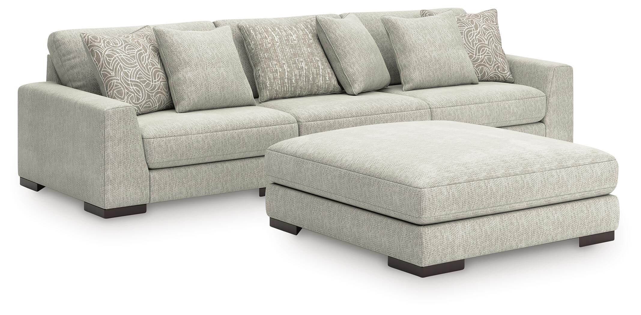 Regent Park 3-Piece Sectional and Ottoman - image 1