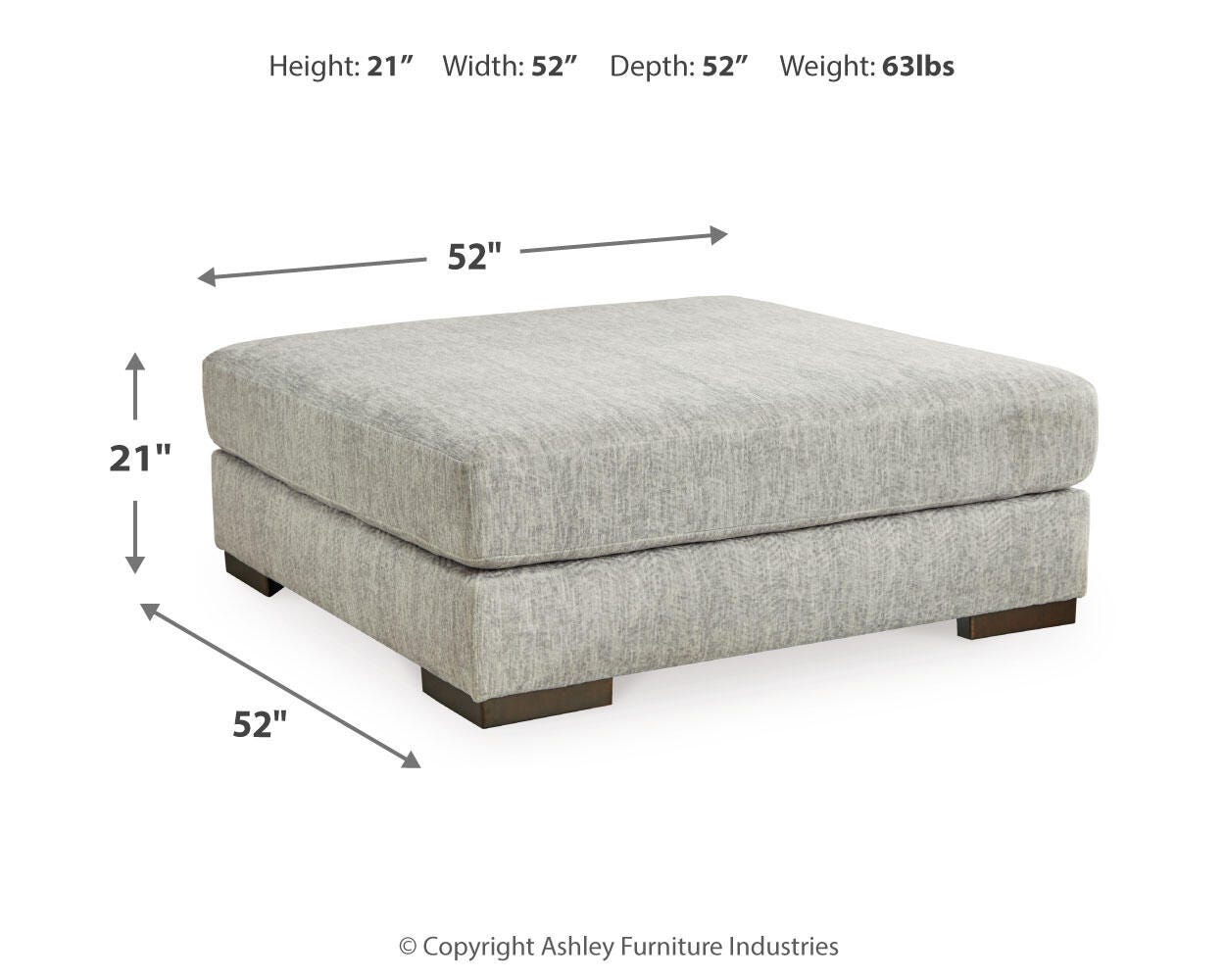 Regent Park Oversized Accent Ottoman - image 3