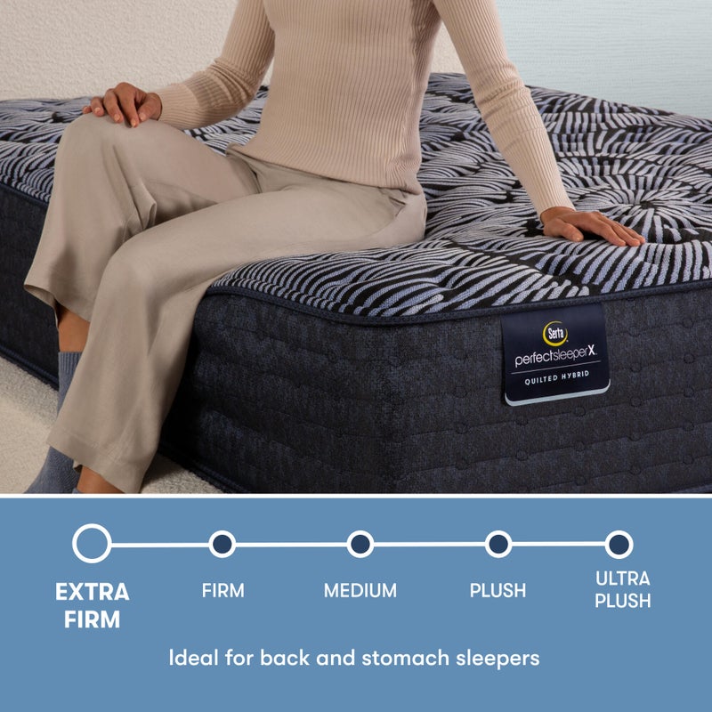 Perfect Sleeper X Excelled Extra Firm 13.75 in. Full Hybrid Mattress, White