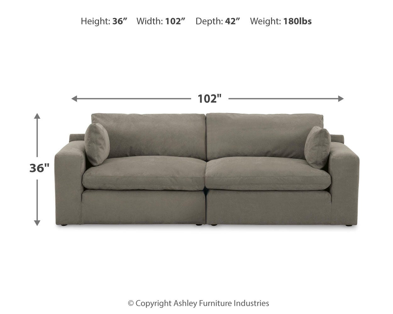 Next-Gen Gaucho 2-Piece Modular Loveseat | Ashley