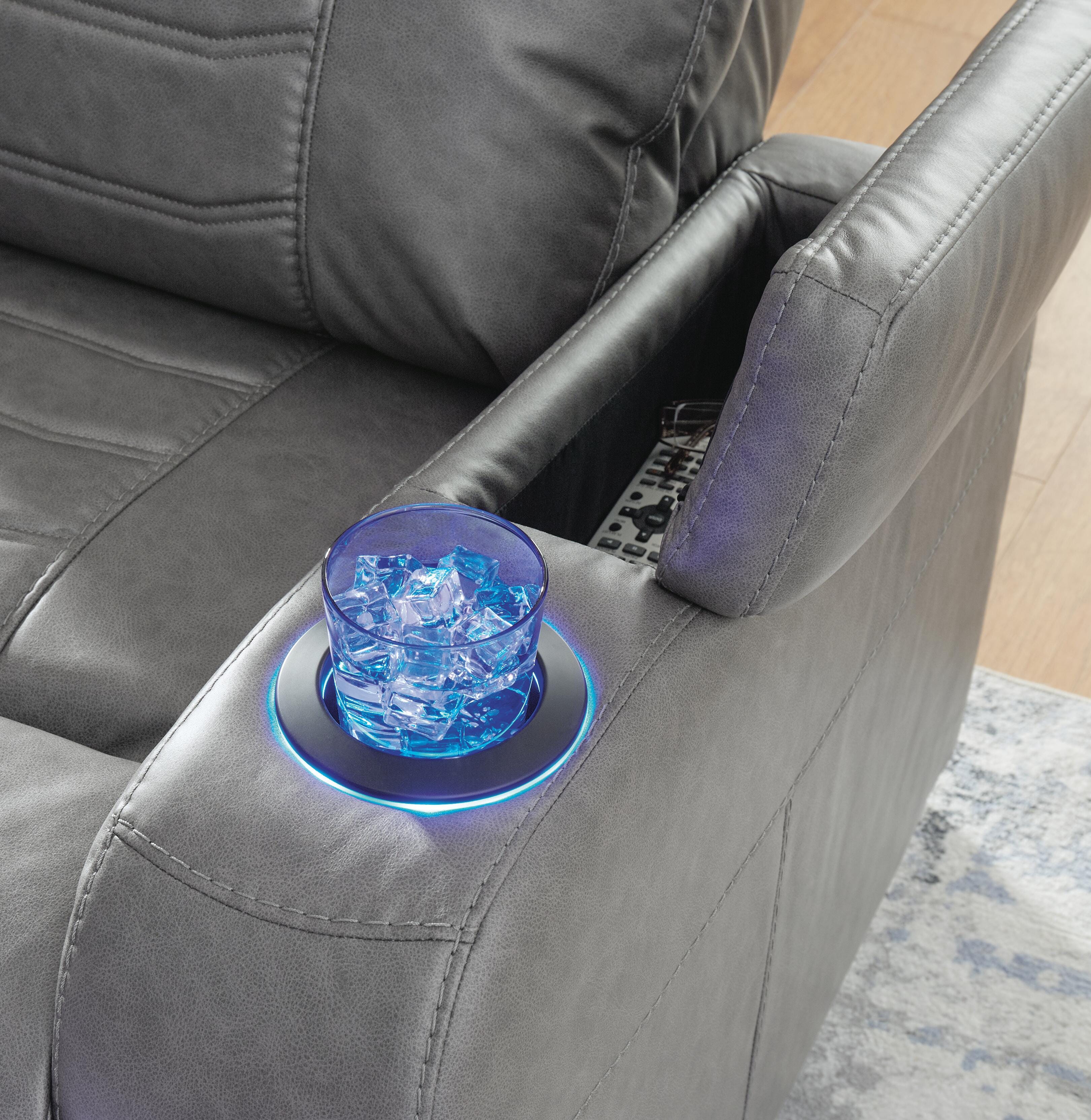 Schooner Rocks Dual Power Recliner | Ashley