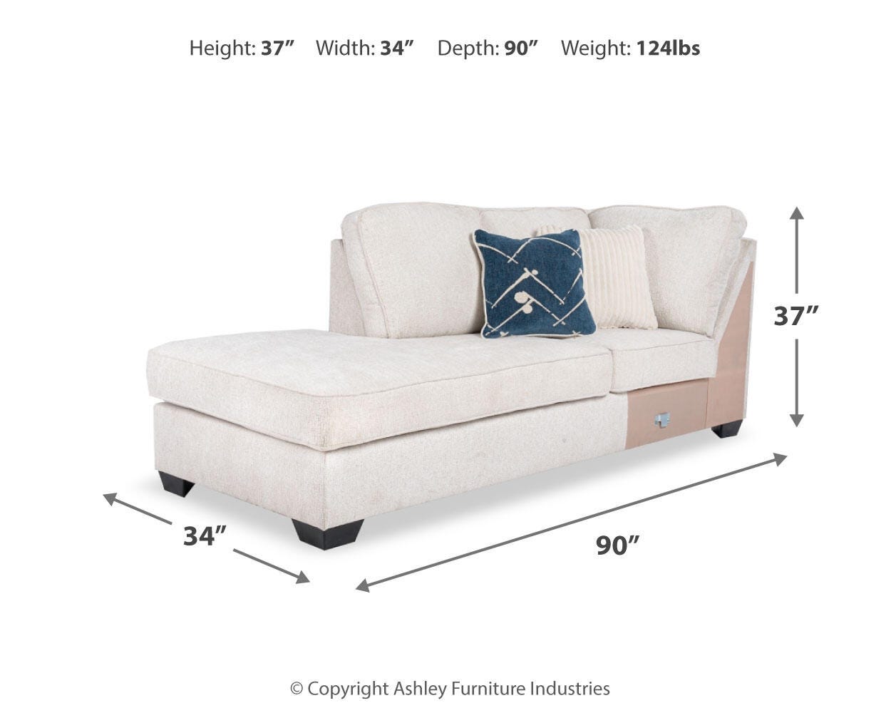 Alyadria Left-Arm Facing Corner Chaise - image 4