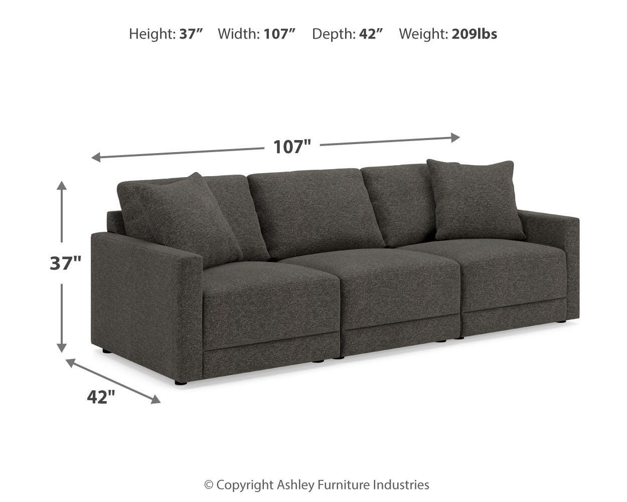 Evey 3-Piece Sectional Sofa - image 7
