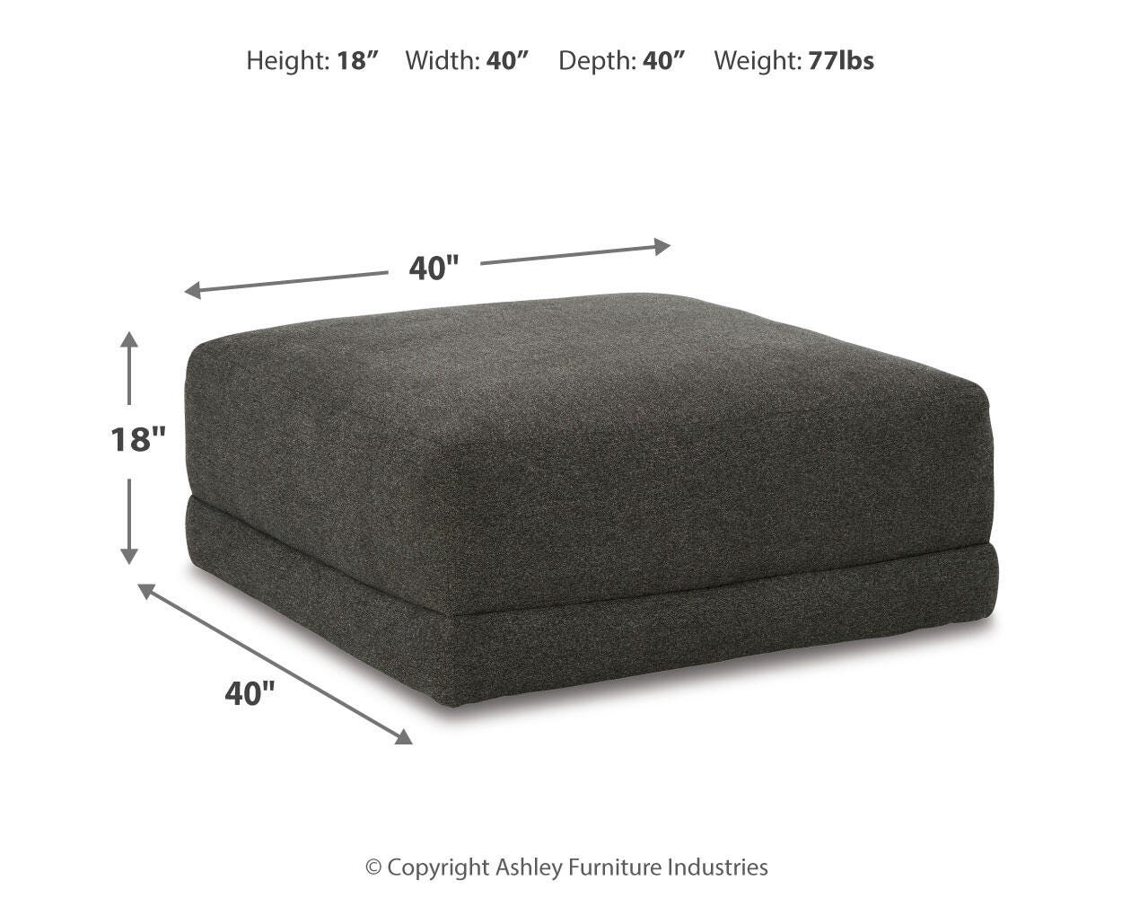 Evey Oversized Accent Ottoman - image 5