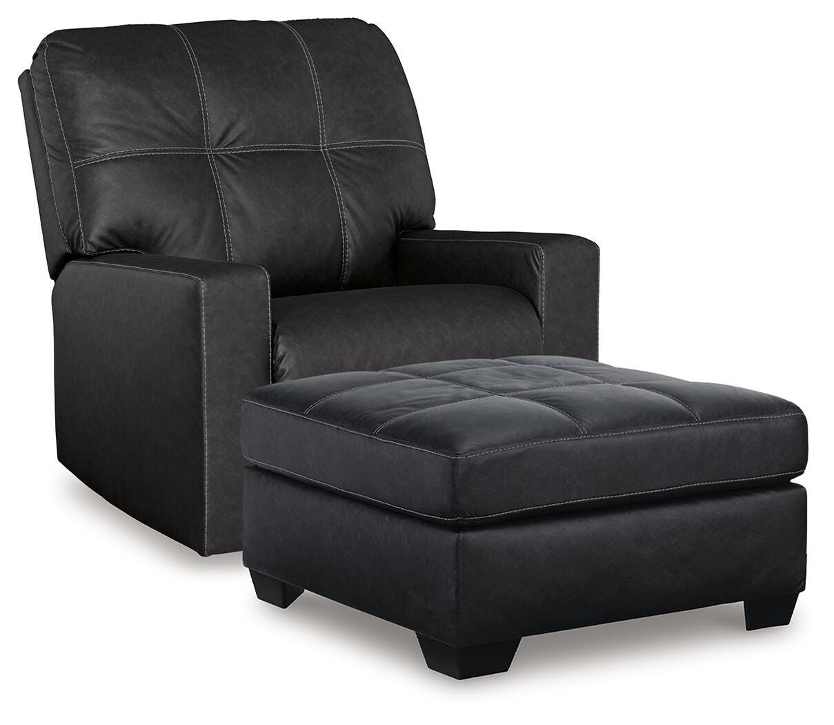 Barlin Mills Recliner and Oversized Accent Ottoman - image 1