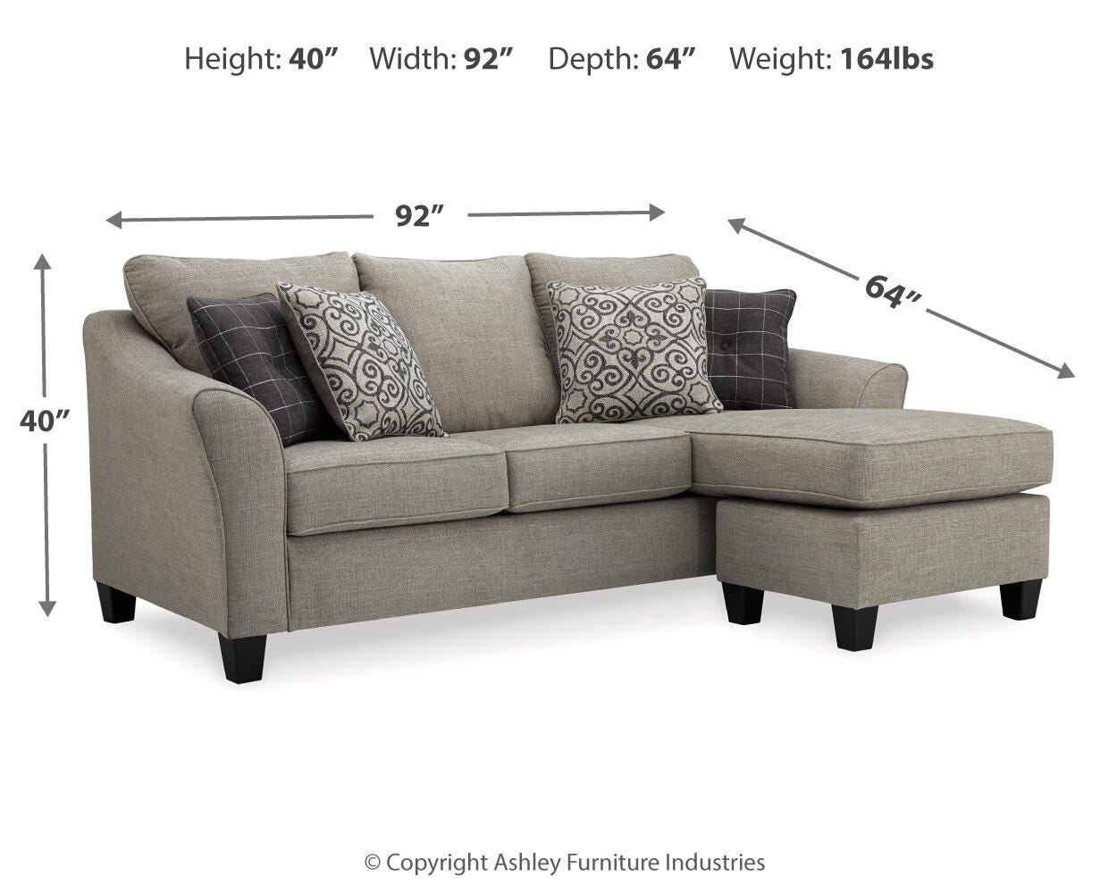 Kestrel Queen Sofa Chaise Sleeper - image 5