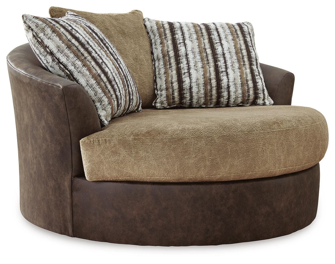 Alesbury Oversized Swivel Accent Chair, , large