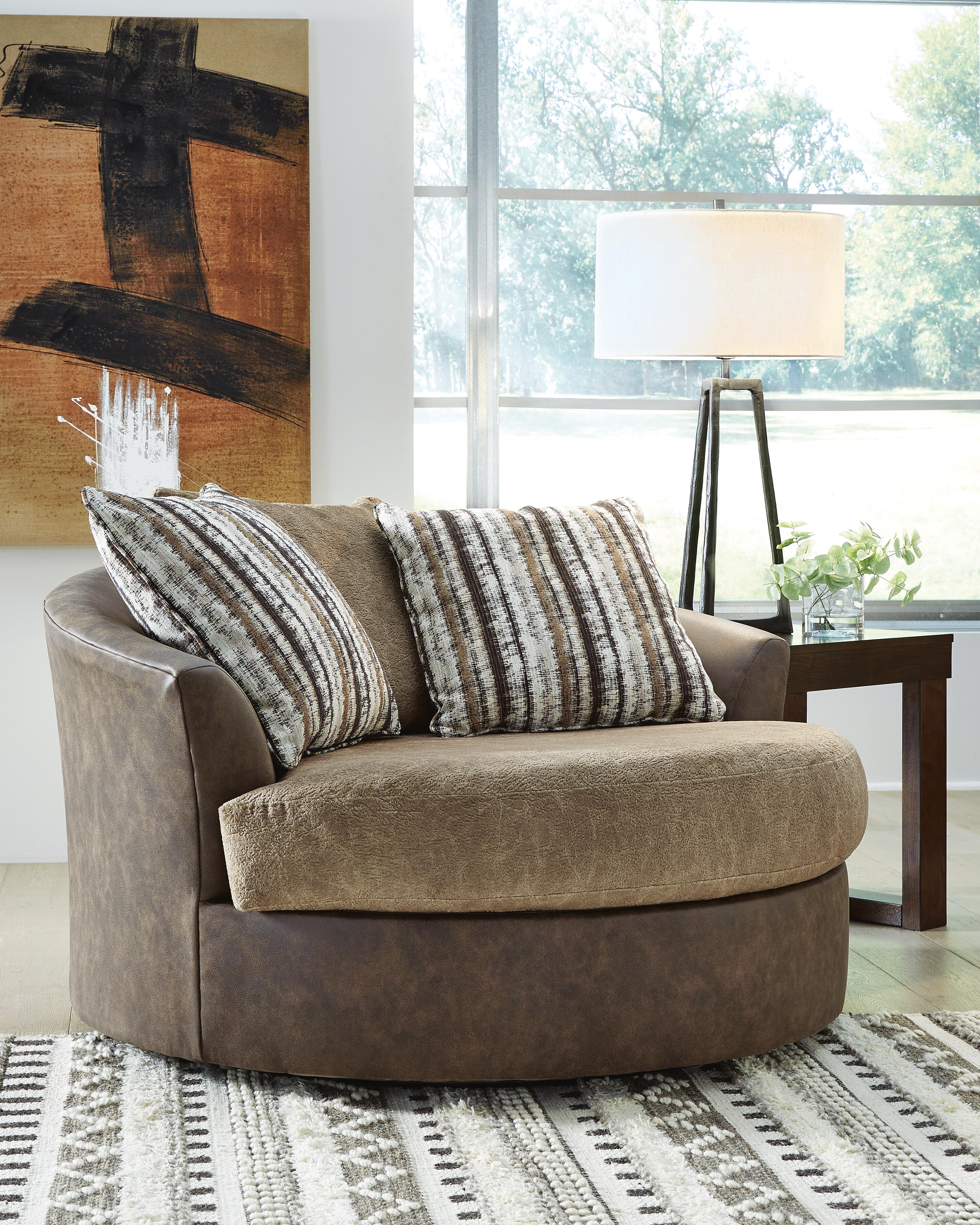 Alesbury Oversized Swivel Accent Chair, , rollover