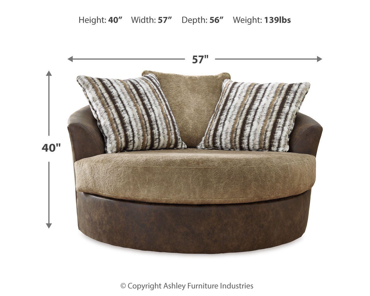 Sofá Alesbury, Sillón grande, Sillón giratorio y Otomana - image 19